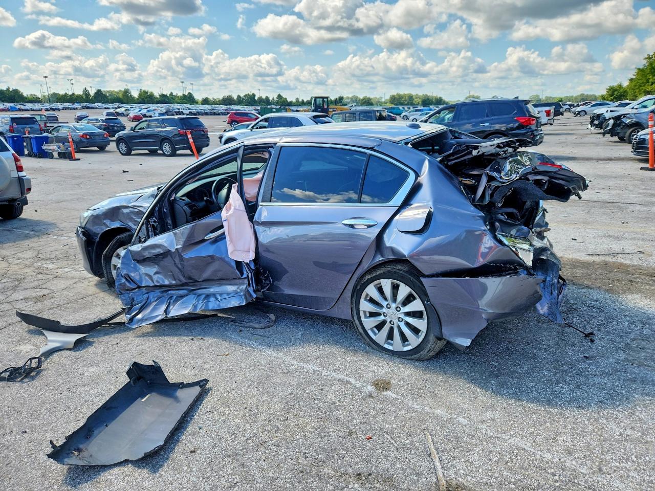 2013 Honda Accord Exl Blue vin: 1HGCR2F89DA170614