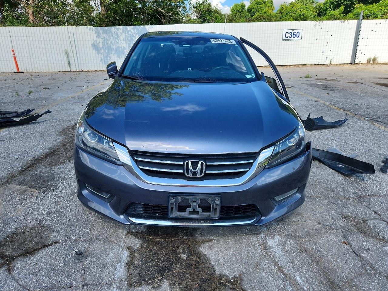 2013 Honda Accord Exl Blue vin: 1HGCR2F89DA170614