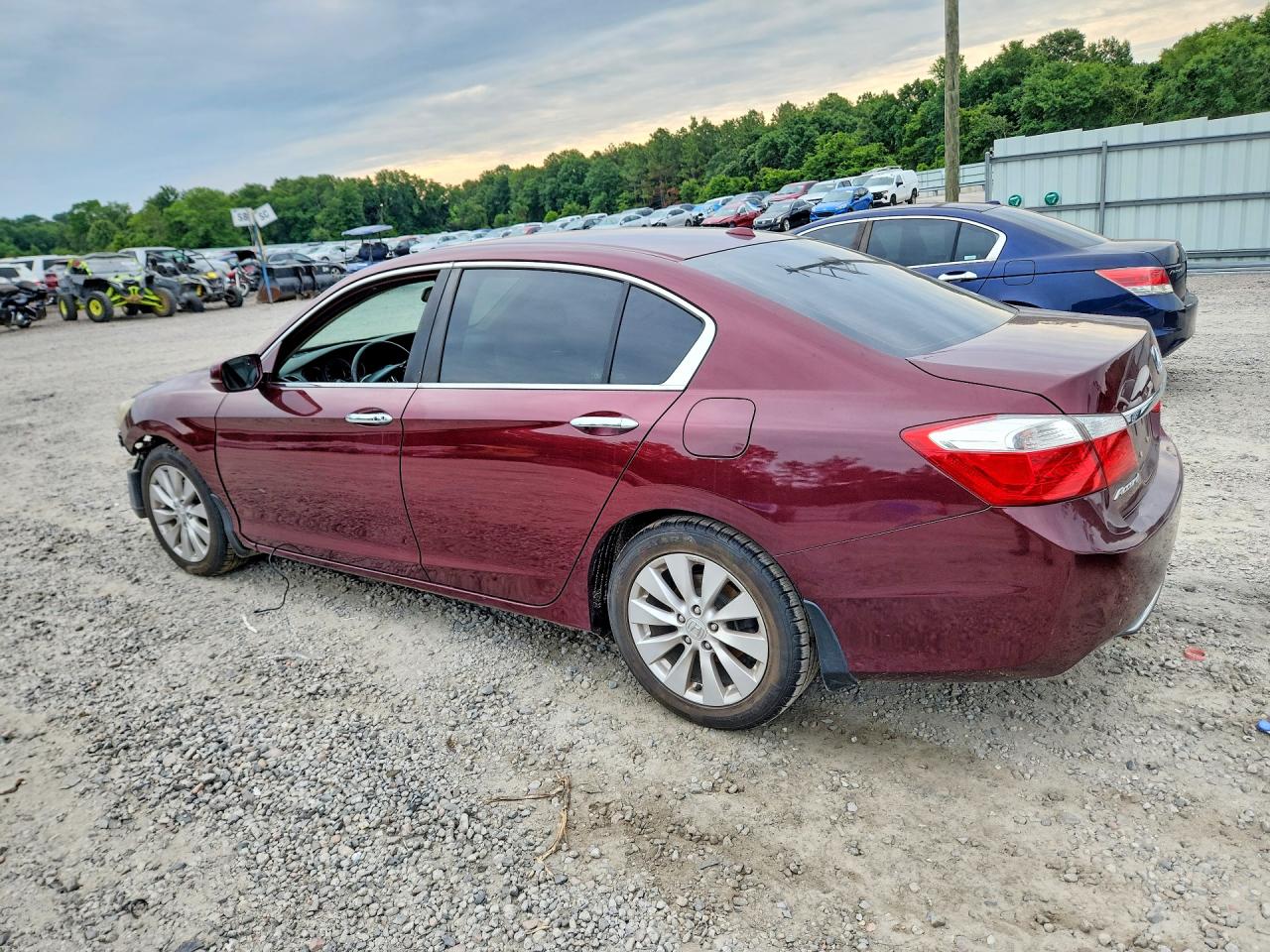 2013 Honda Accord Exl Burgundy vin: 1HGCR2F89DA182391