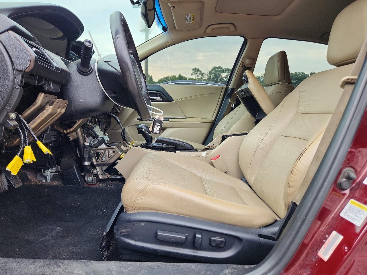 2013 Honda Accord Exl Burgundy vin: 1HGCR2F89DA182391