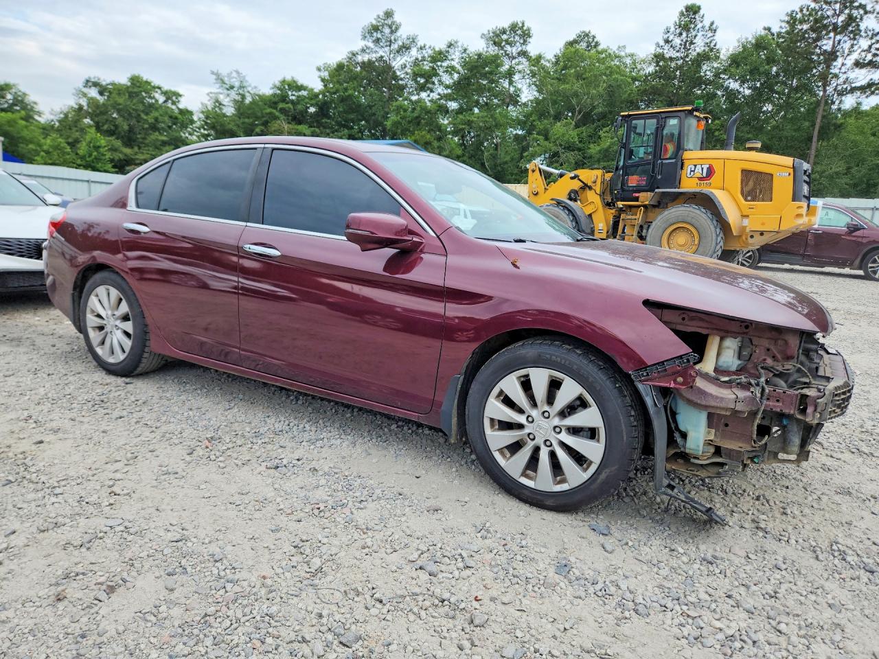 2013 Honda Accord Exl Burgundy vin: 1HGCR2F89DA182391