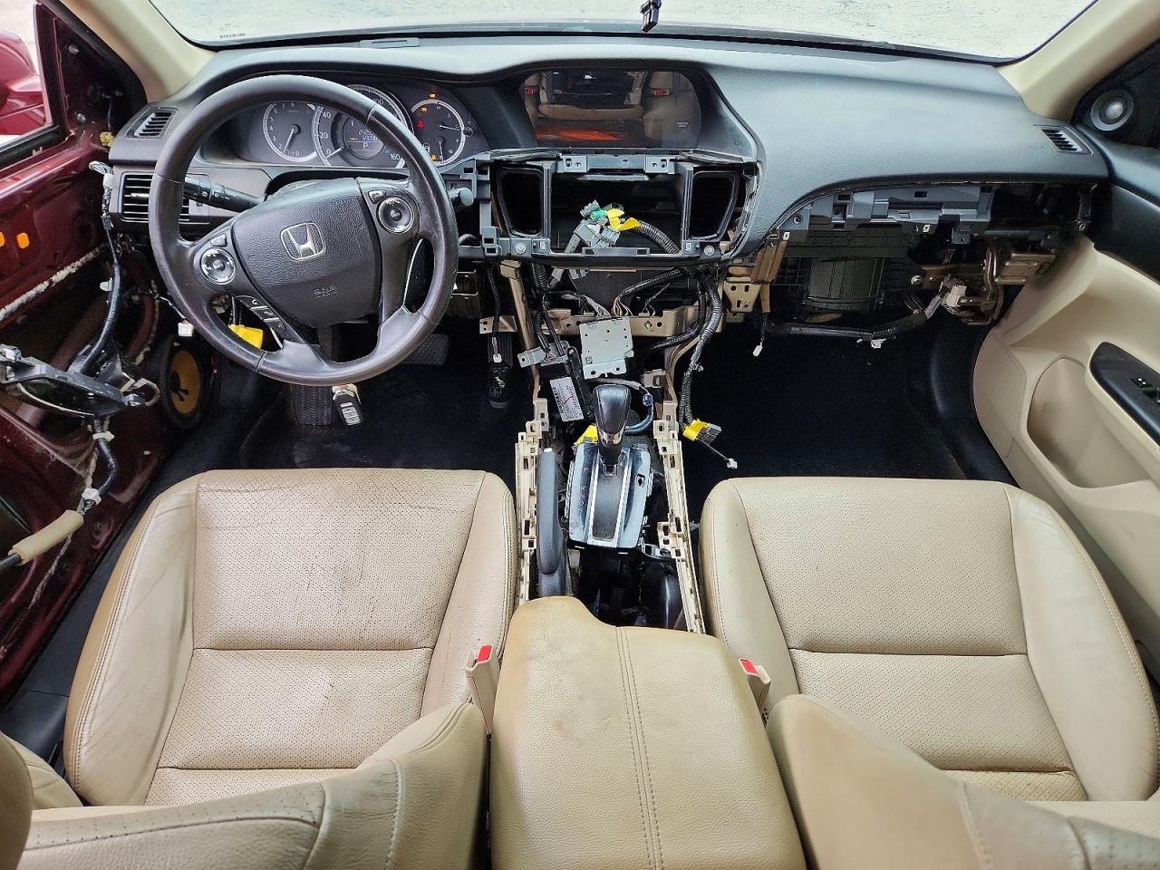 2013 Honda Accord Exl Burgundy vin: 1HGCR2F89DA182391