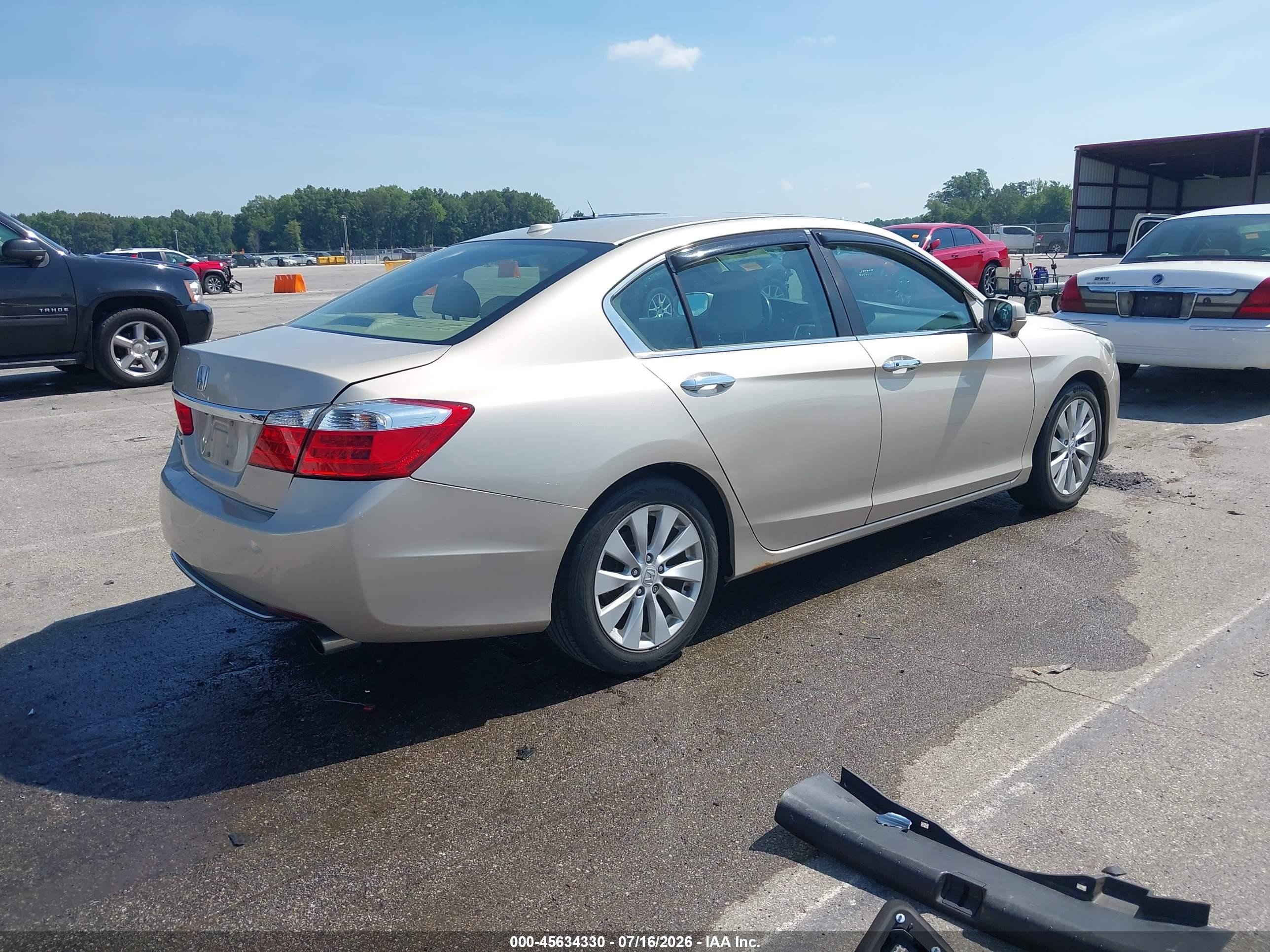 2013 Honda Accord Ex-l Tan vin: 1HGCR2F89DA197781
