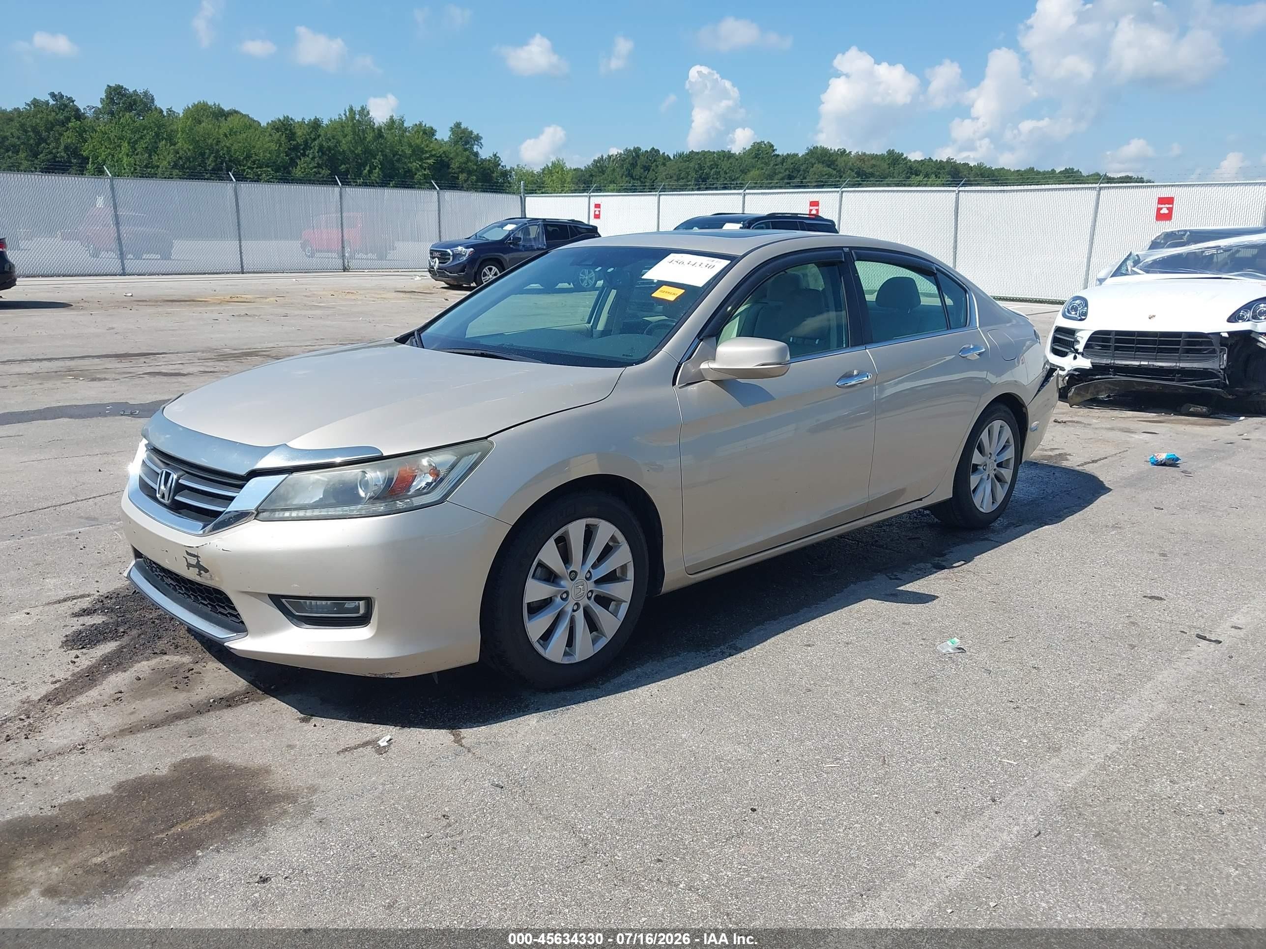 2013 Honda Accord Ex-l Tan vin: 1HGCR2F89DA197781