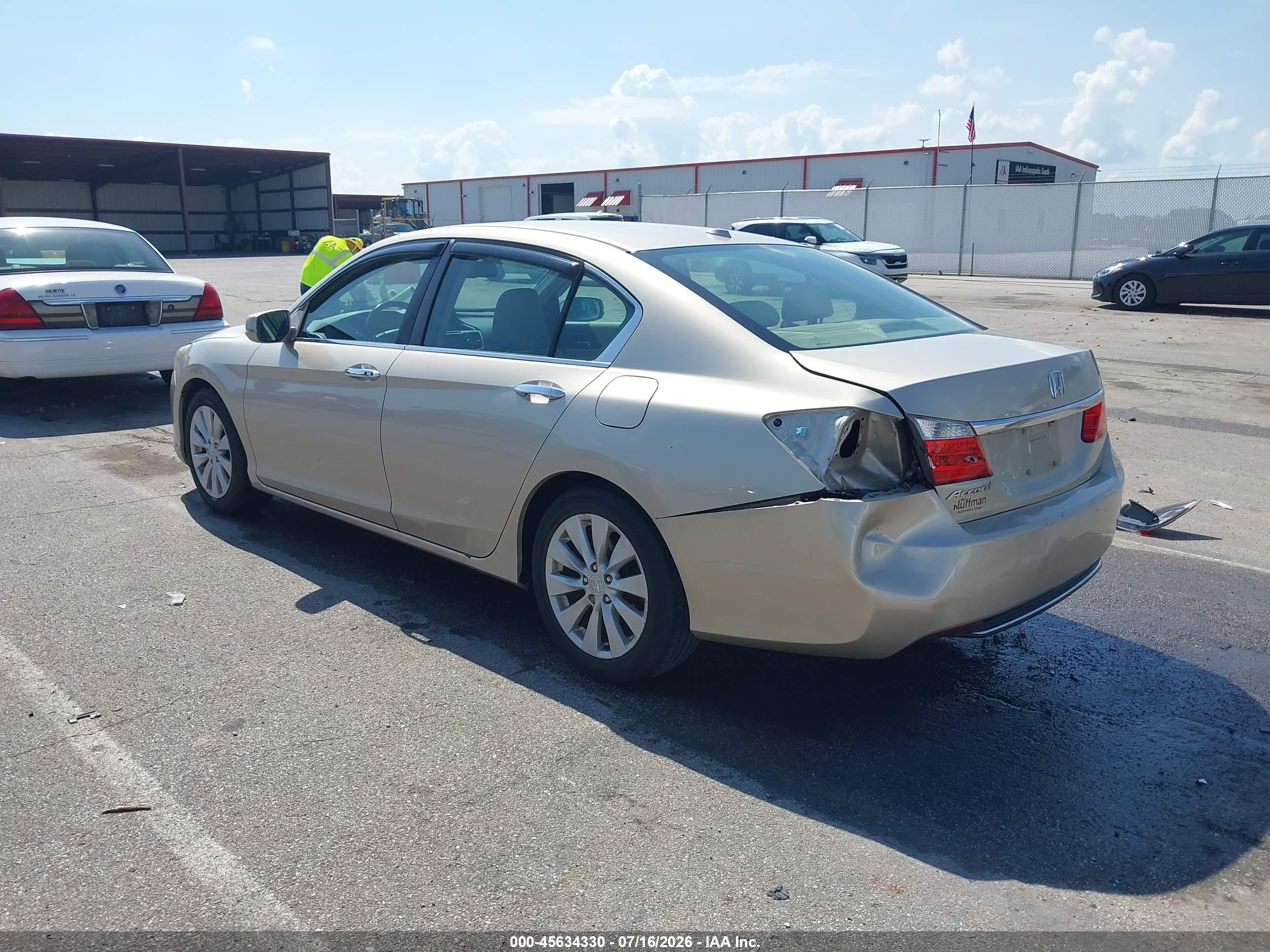 2013 Honda Accord Ex-l Tan vin: 1HGCR2F89DA197781