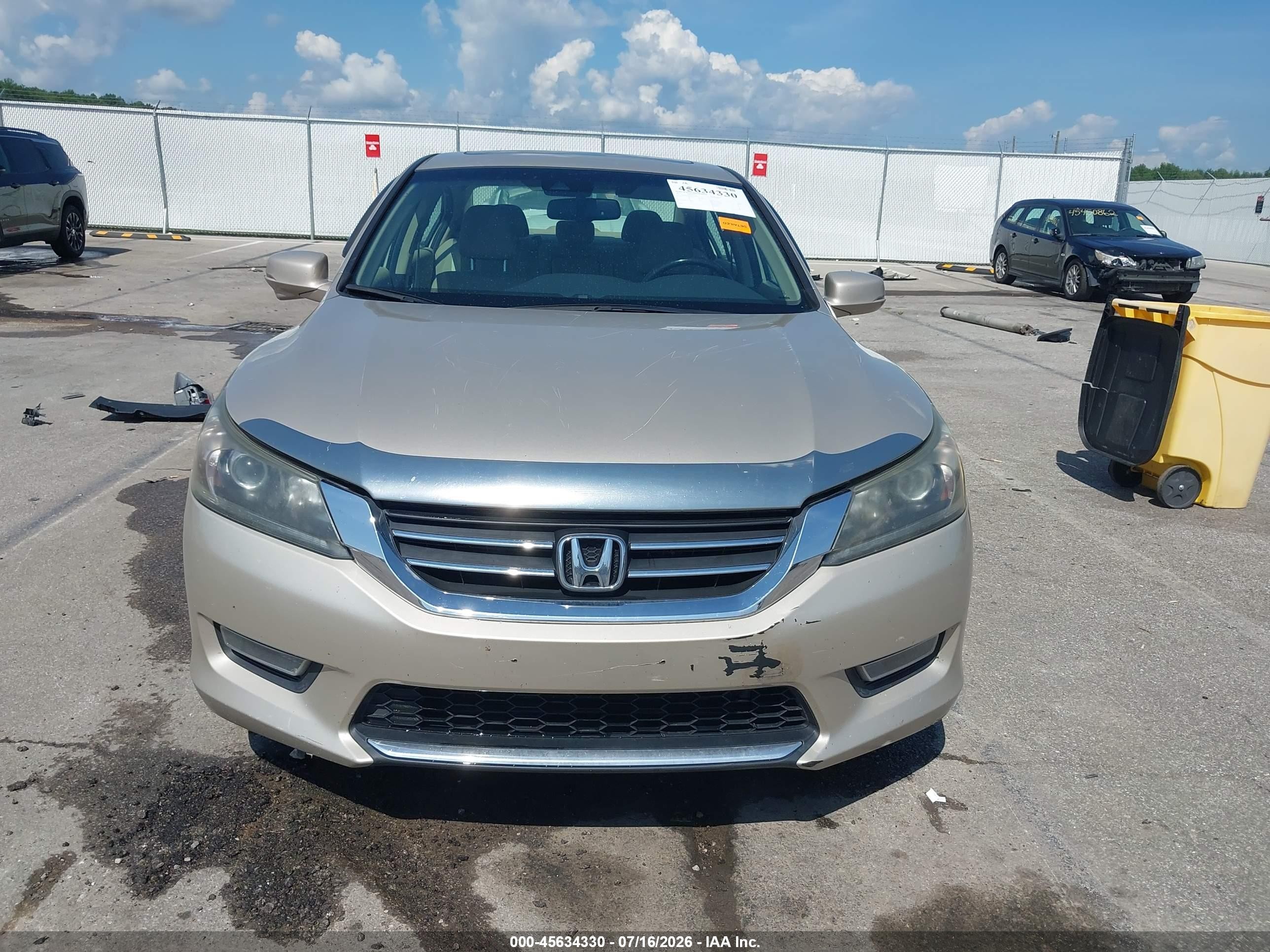 2013 Honda Accord Ex-l Tan vin: 1HGCR2F89DA197781