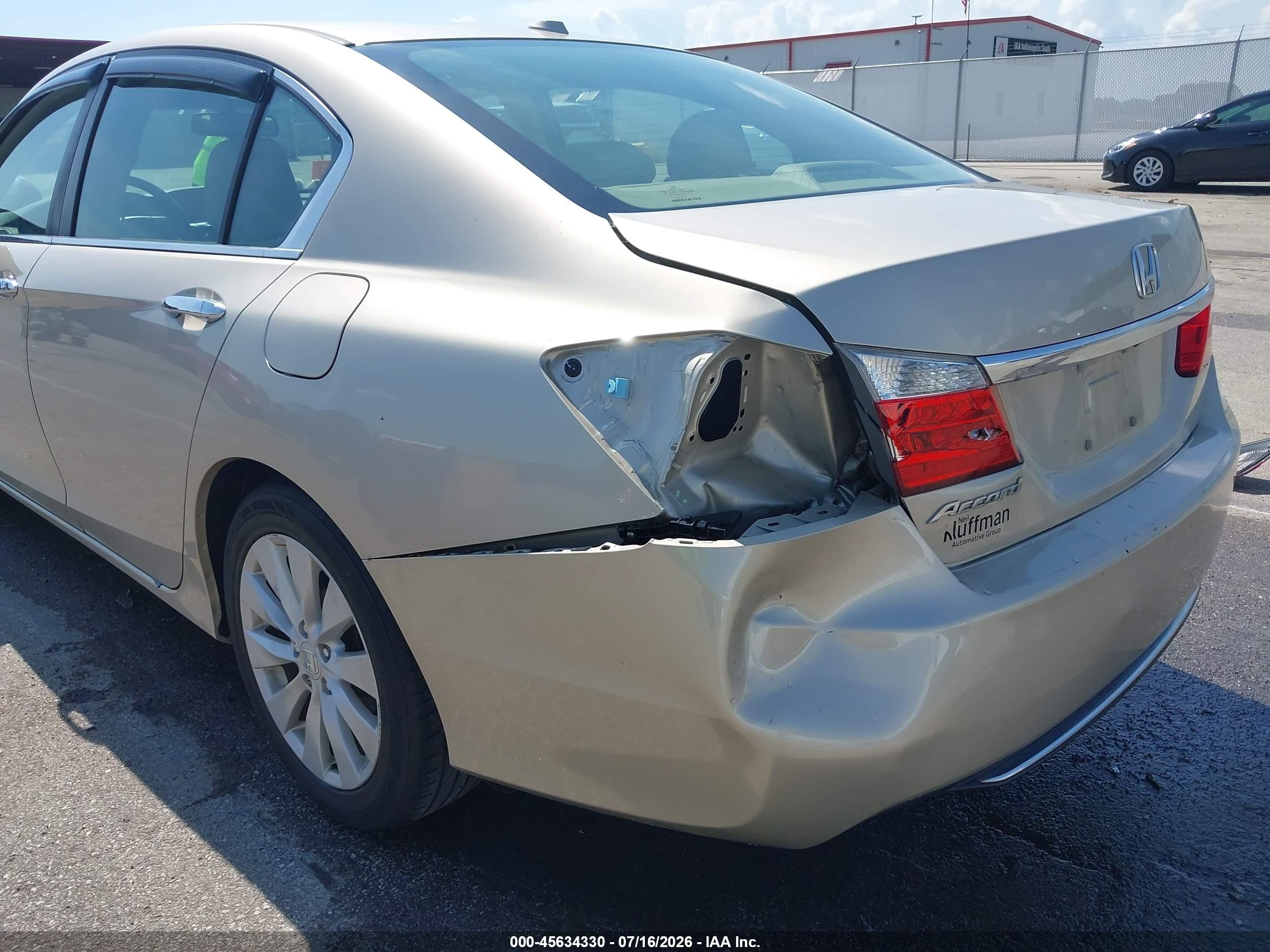 2013 Honda Accord Ex-l Tan vin: 1HGCR2F89DA197781