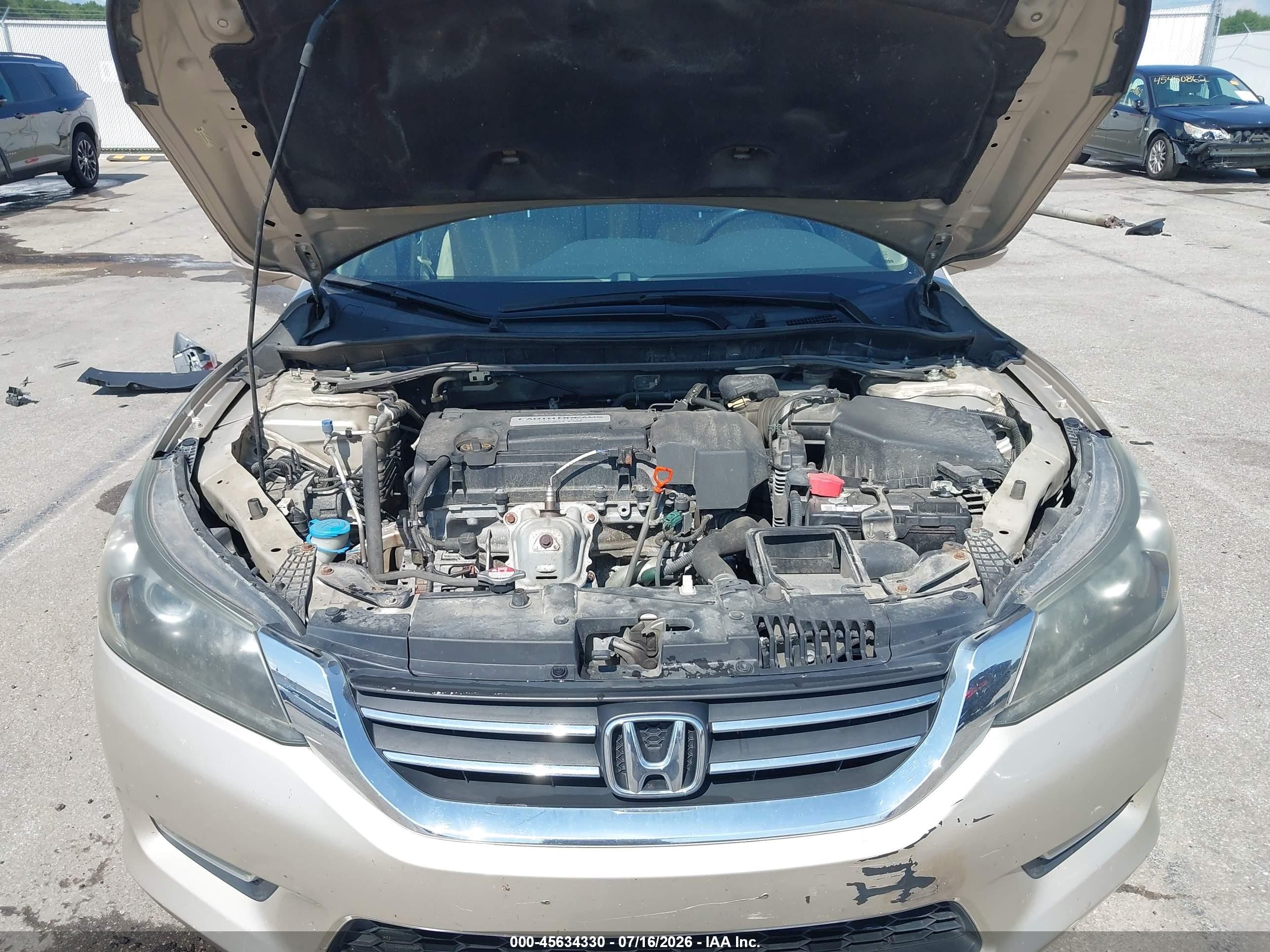 2013 Honda Accord Ex-l Tan vin: 1HGCR2F89DA197781
