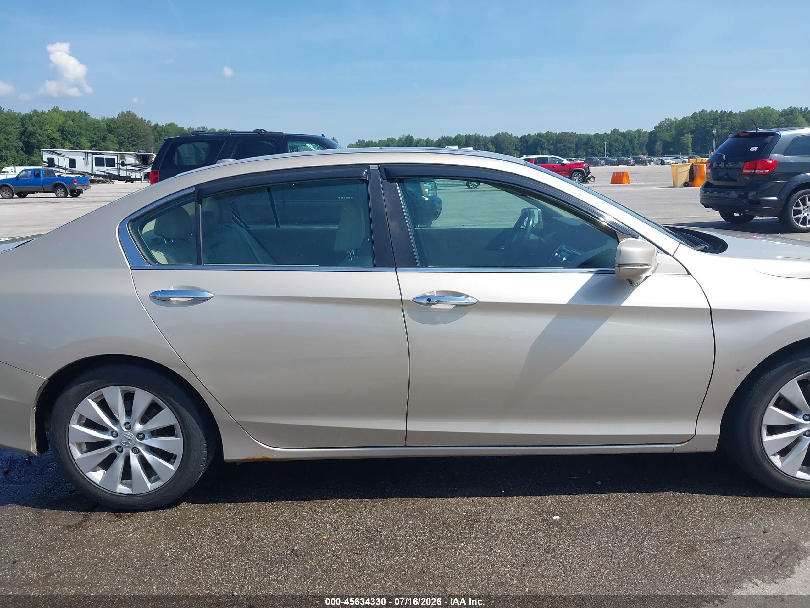 2013 Honda Accord Ex-l Tan vin: 1HGCR2F89DA197781