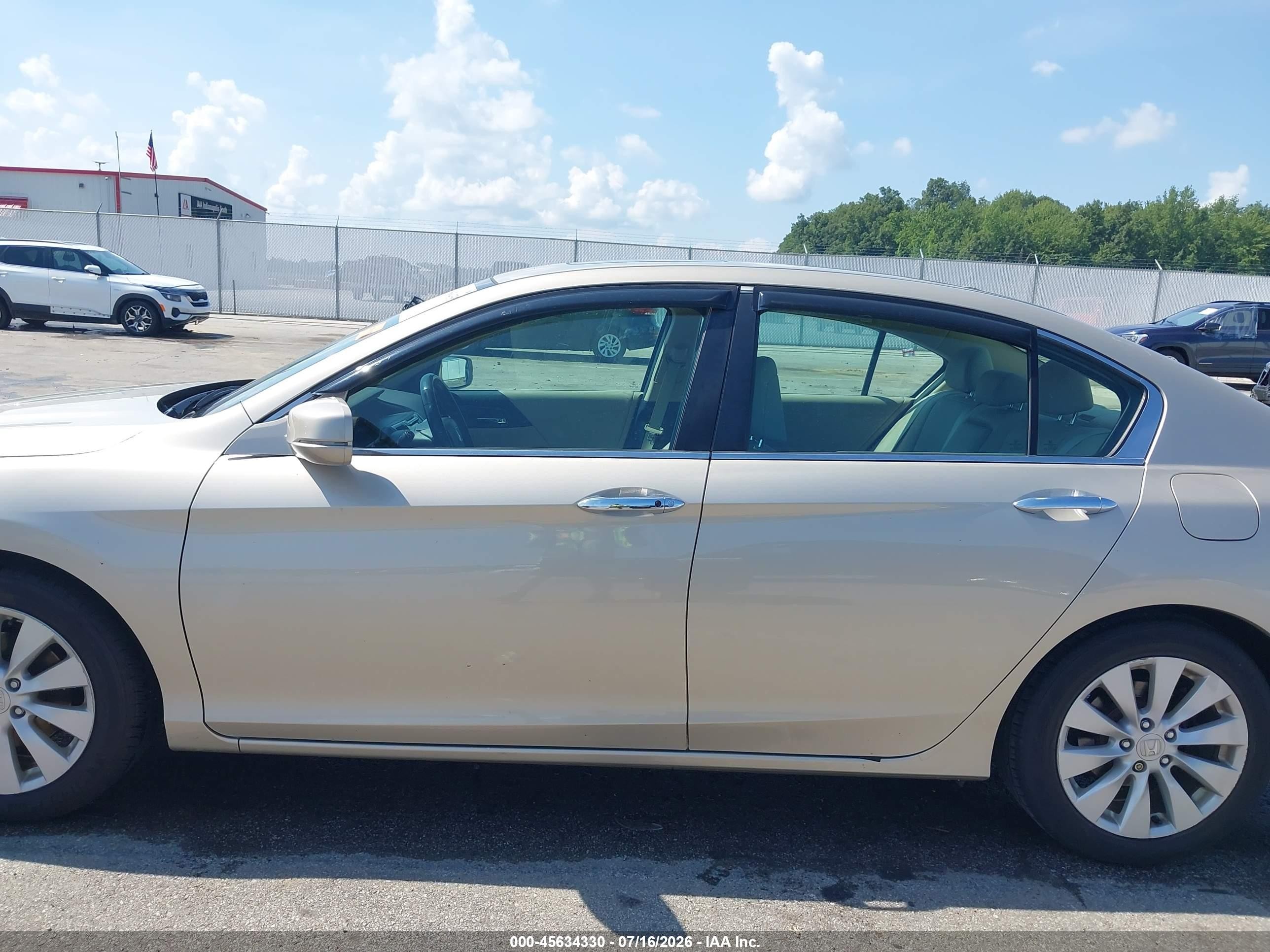 2013 Honda Accord Ex-l Tan vin: 1HGCR2F89DA197781