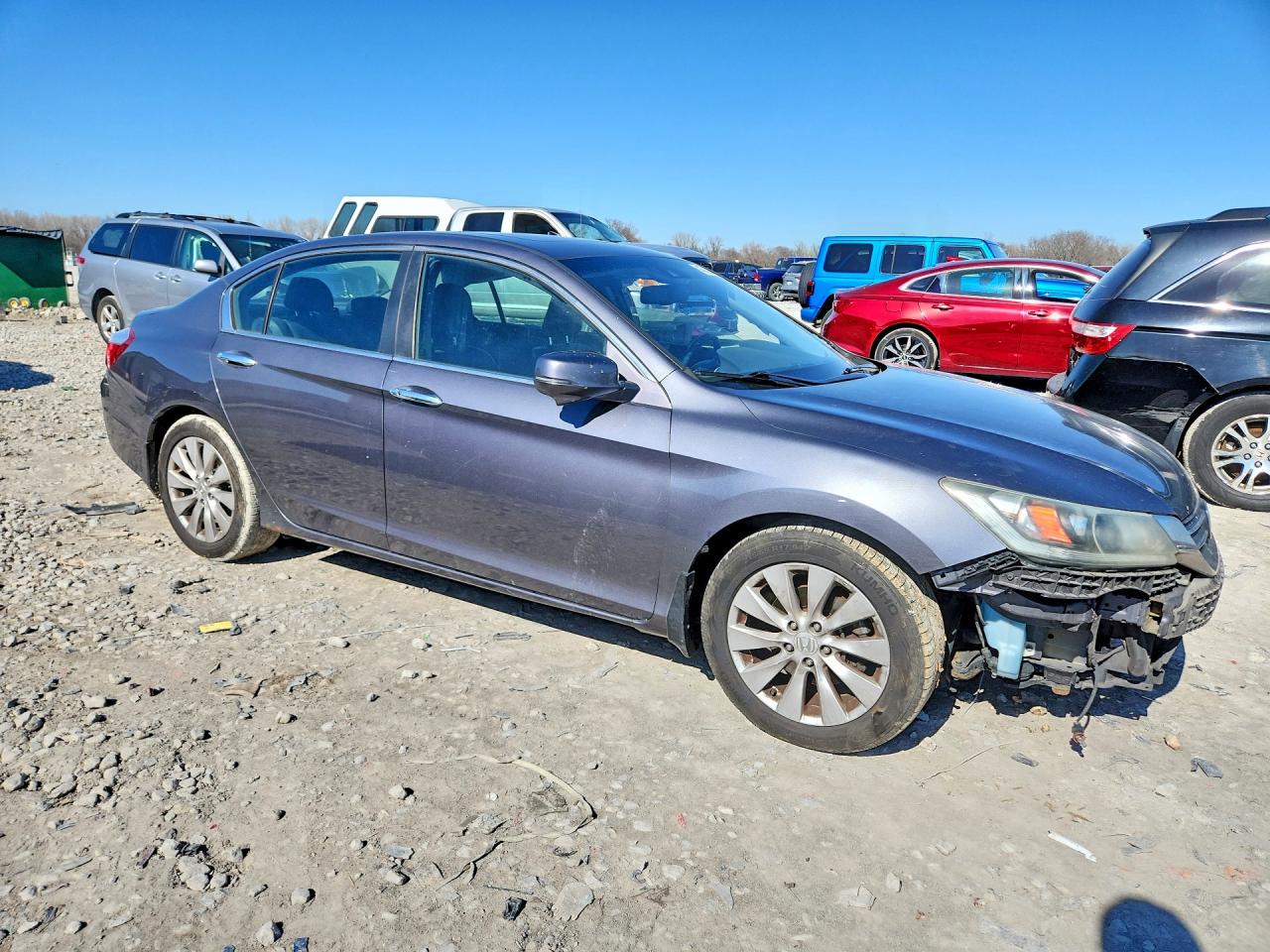 2013 Honda Accord Gray vin: 1HGCR2F89DA207354