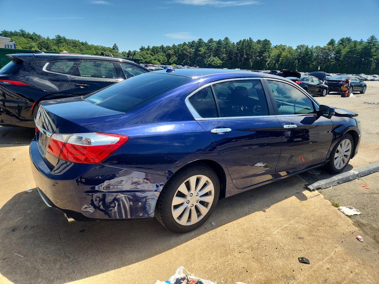 2013 Honda Accord Exl Blue vin: 1HGCR2F89DA237194