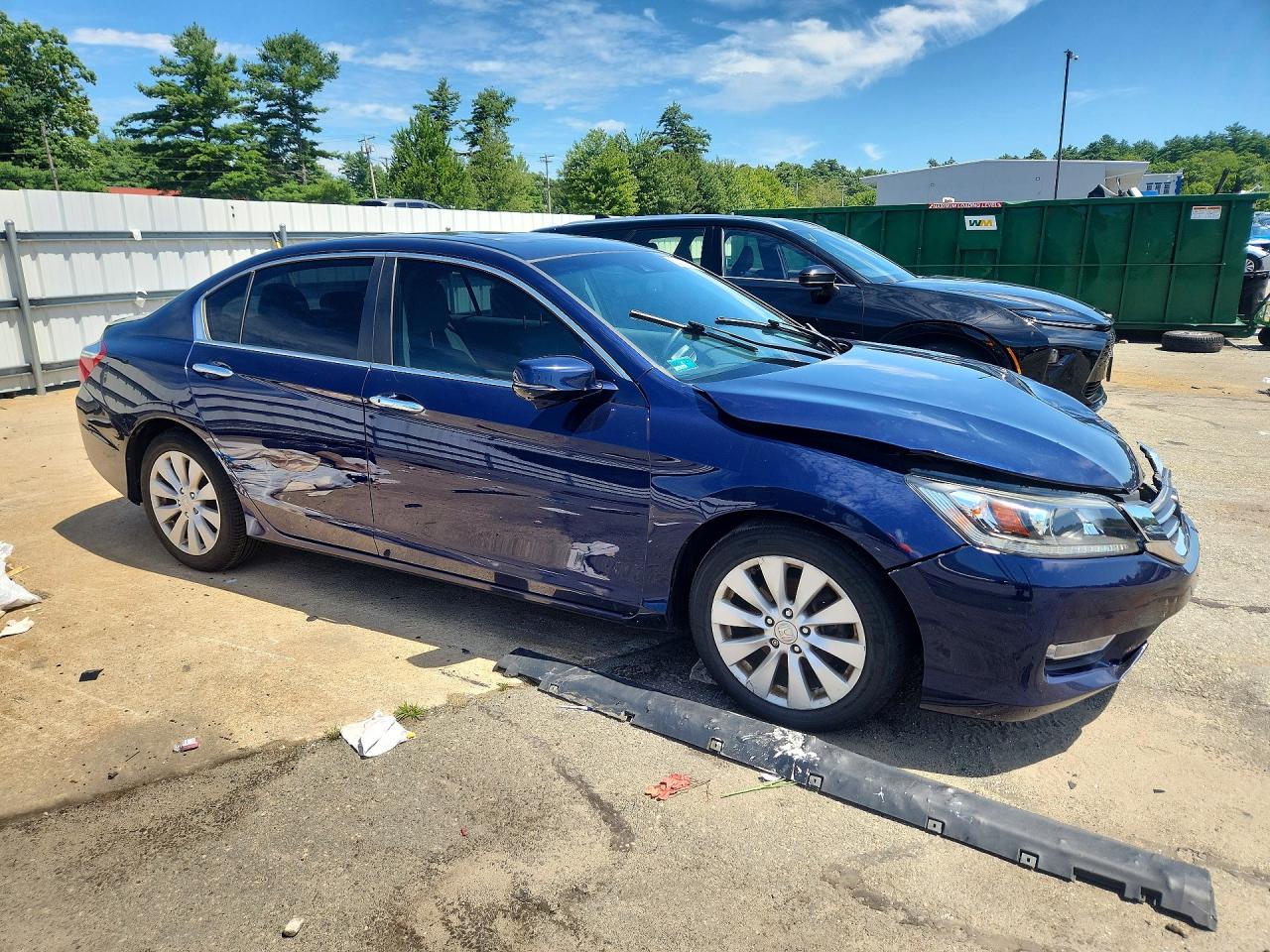 2013 Honda Accord Exl Blue vin: 1HGCR2F89DA237194