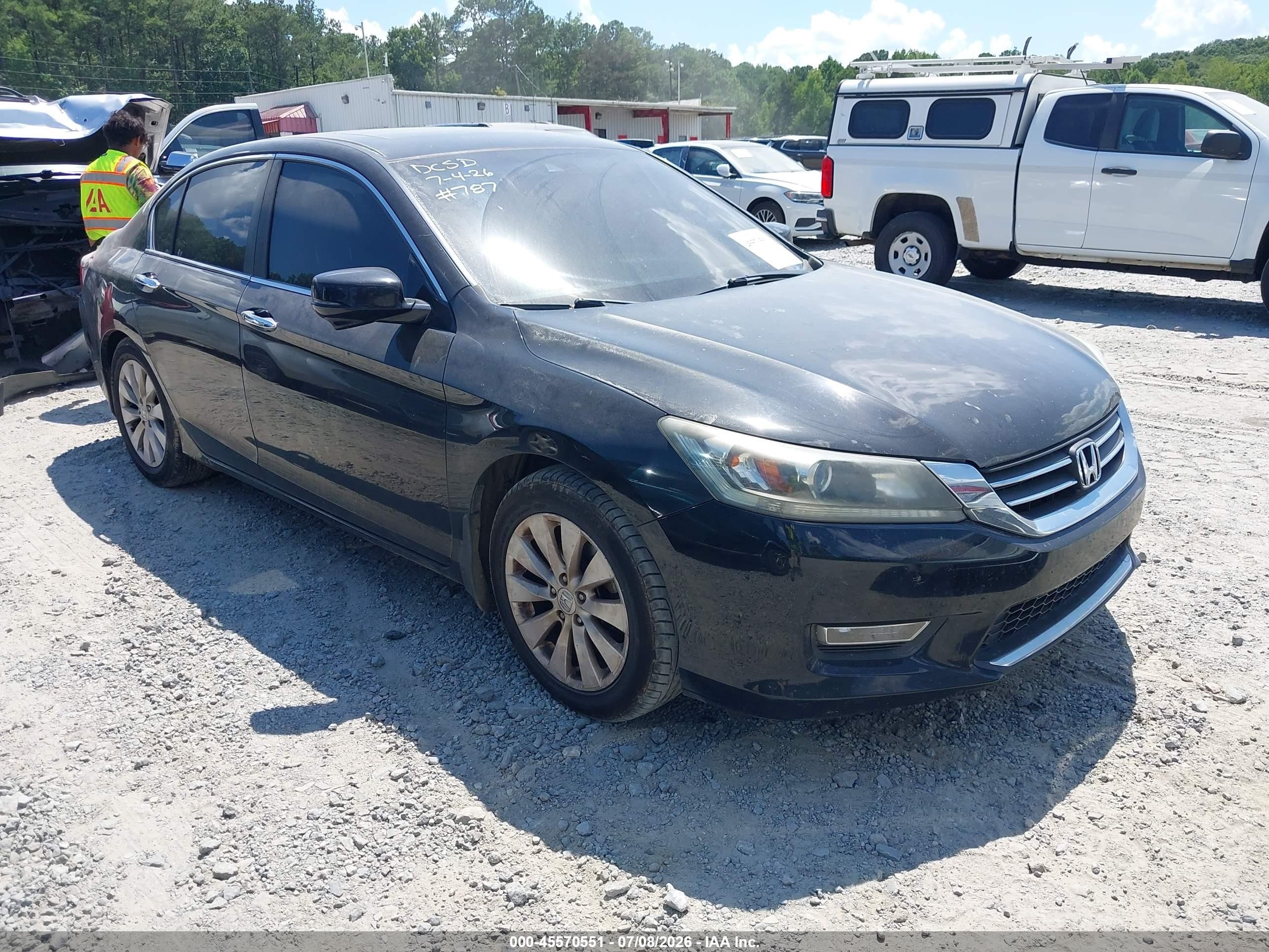 2013 Honda Accord Ex-l Black vin: 1HGCR2F89DA239530