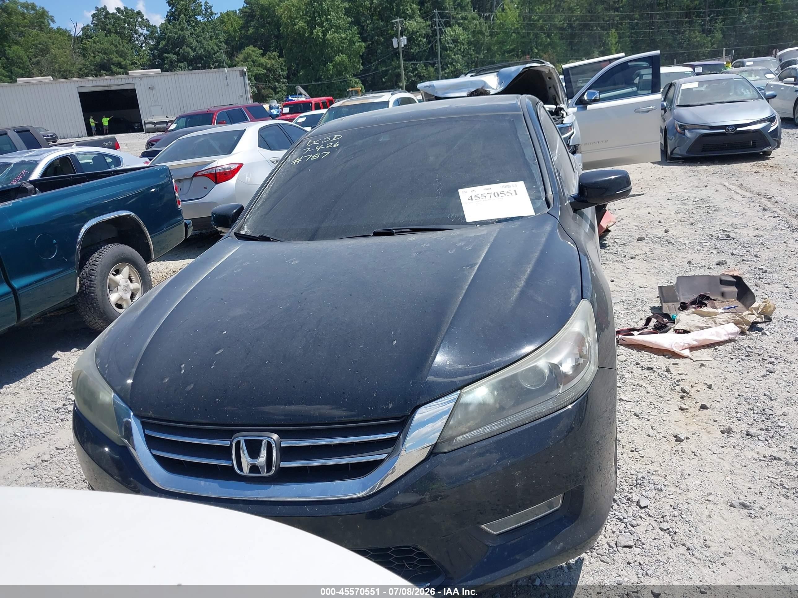 2013 Honda Accord Ex-l Black vin: 1HGCR2F89DA239530