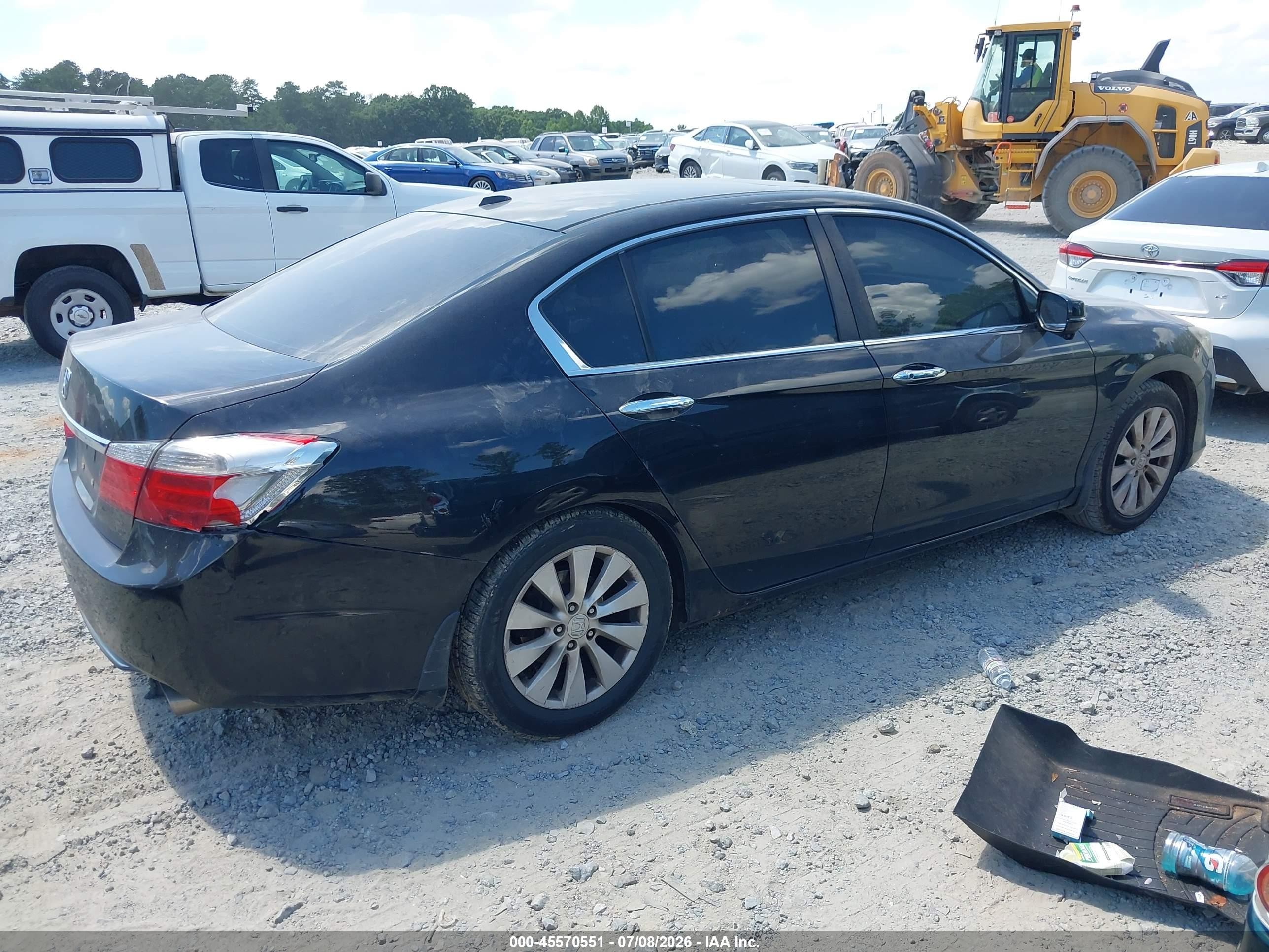 2013 Honda Accord Ex-l Black vin: 1HGCR2F89DA239530