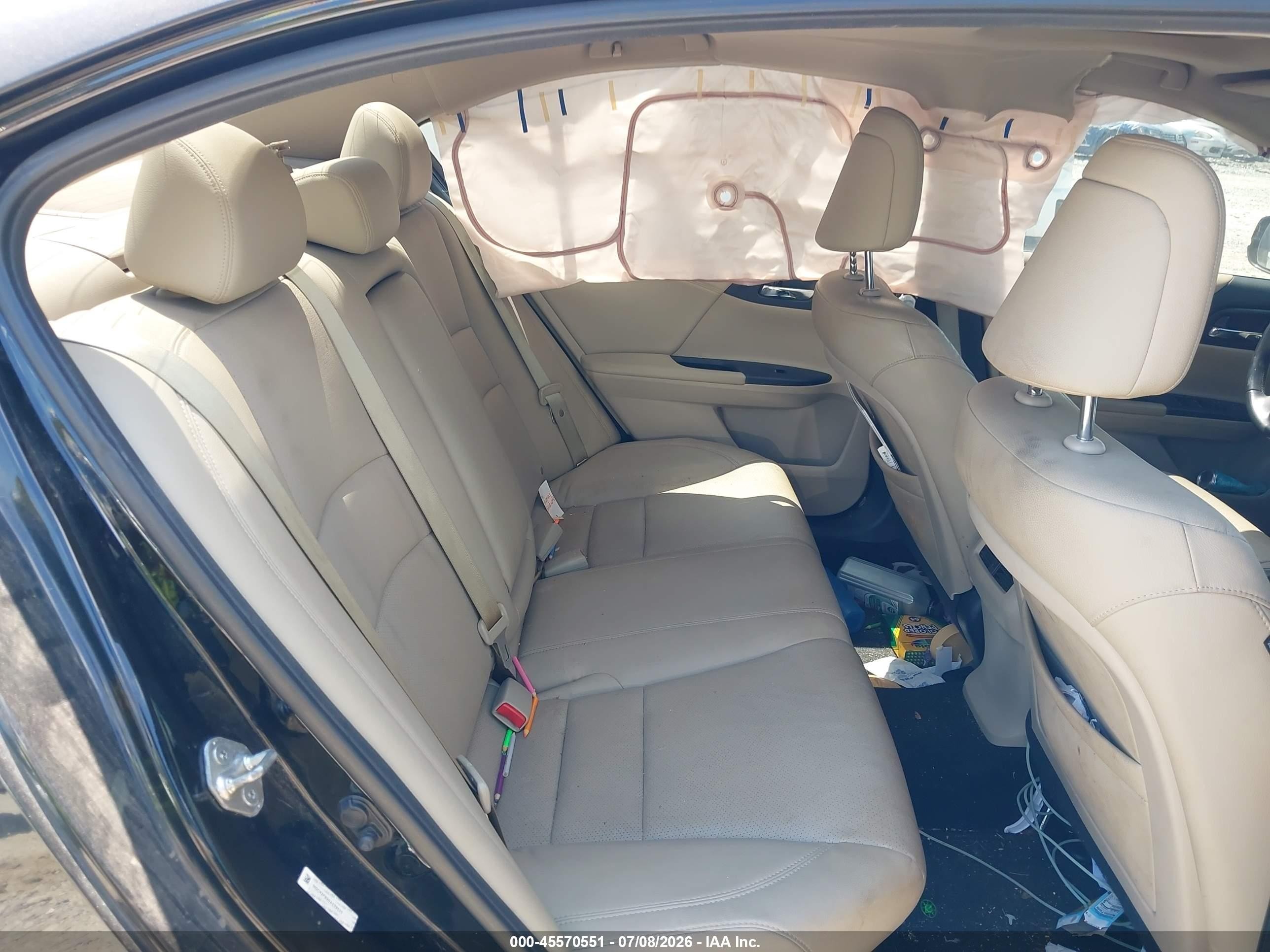 2013 Honda Accord Ex-l Black vin: 1HGCR2F89DA239530