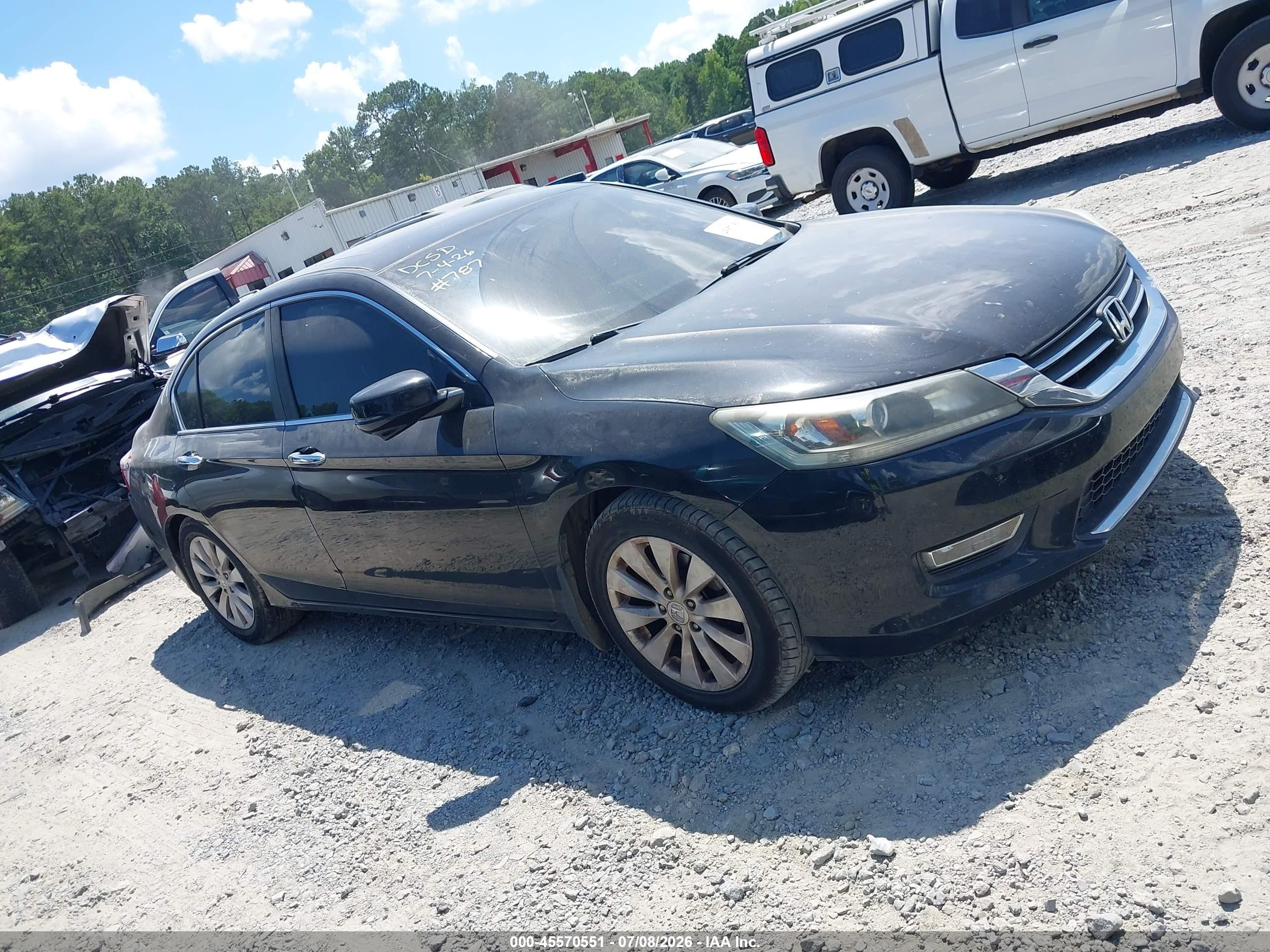 2013 Honda Accord Ex-l Black vin: 1HGCR2F89DA239530