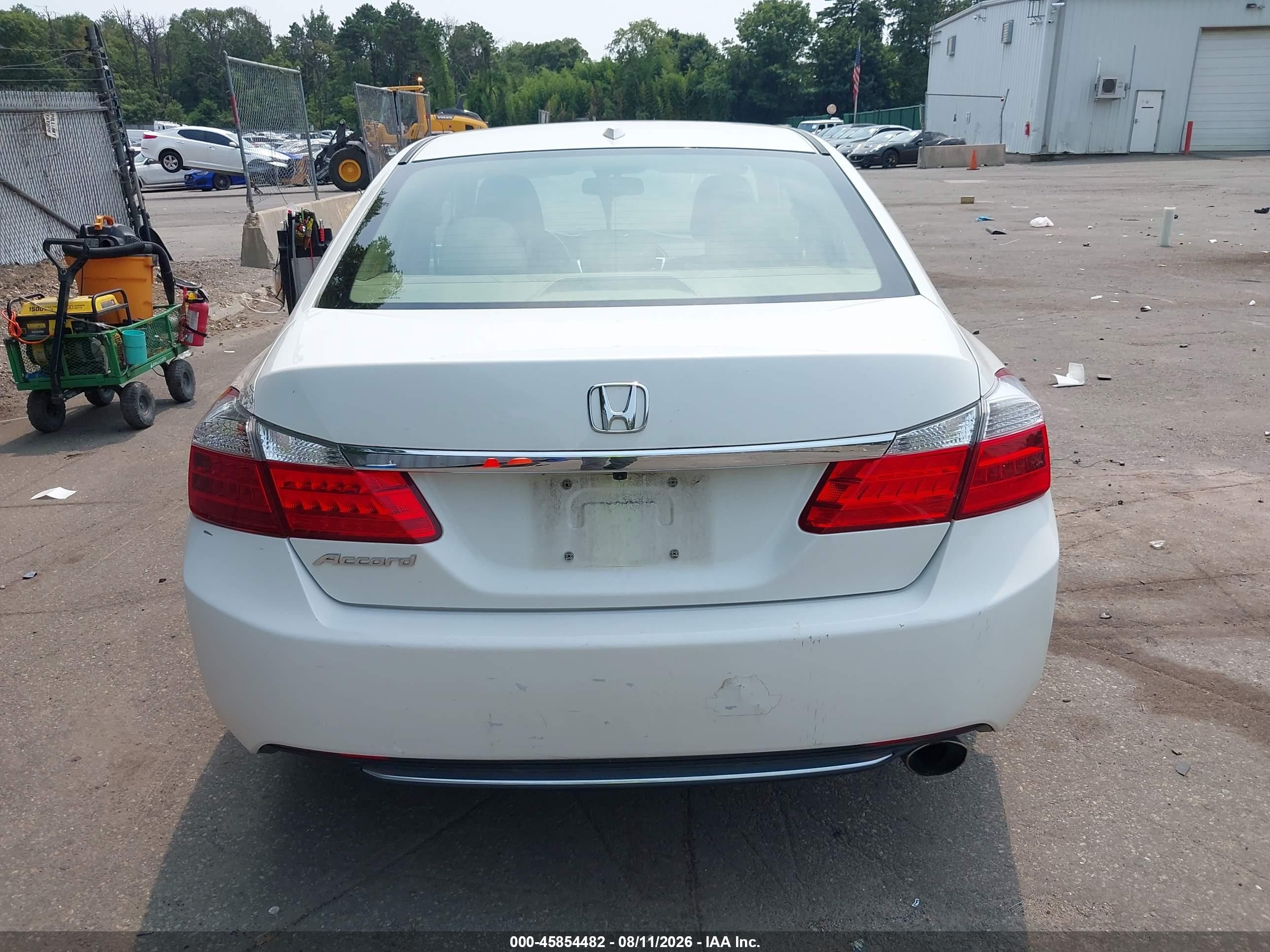 2014 Honda Accord Ex-l White vin: 1HGCR2F89EA022271