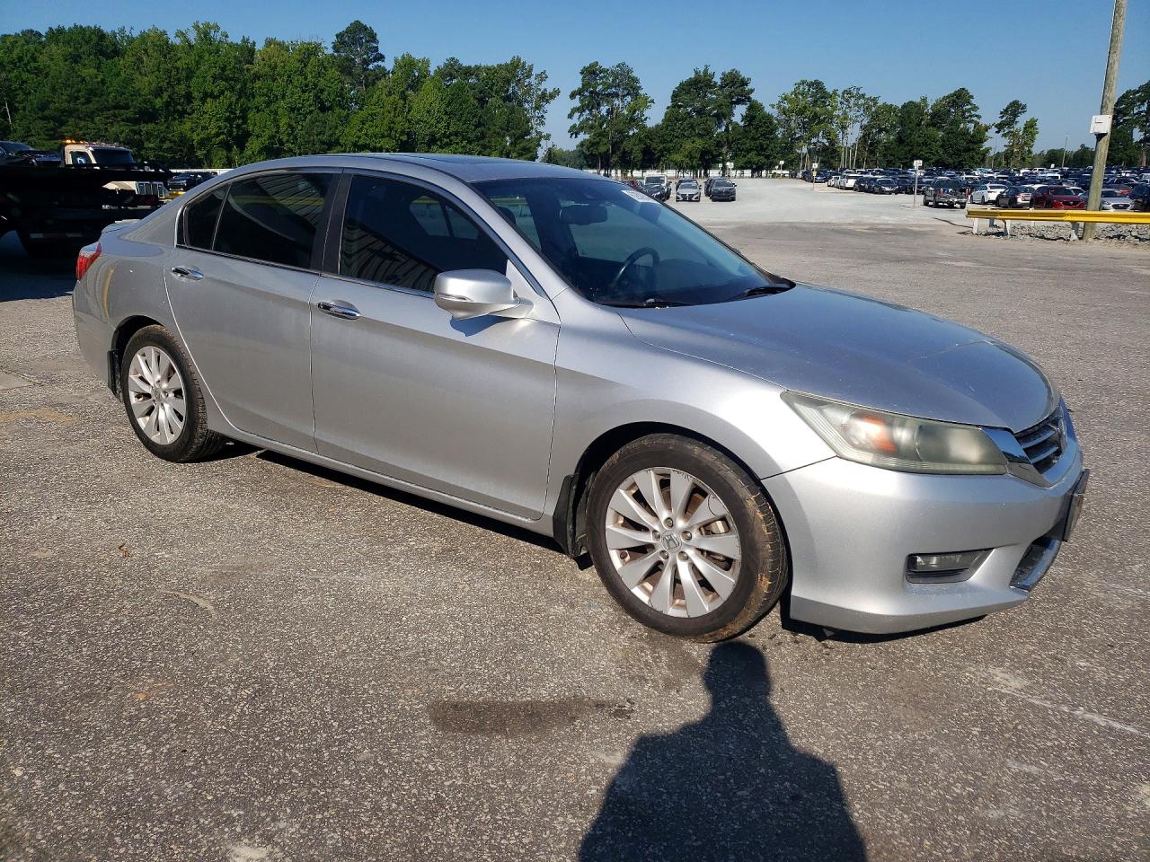 2014 Honda Accord Exl Silver vin: 1HGCR2F89EA073995