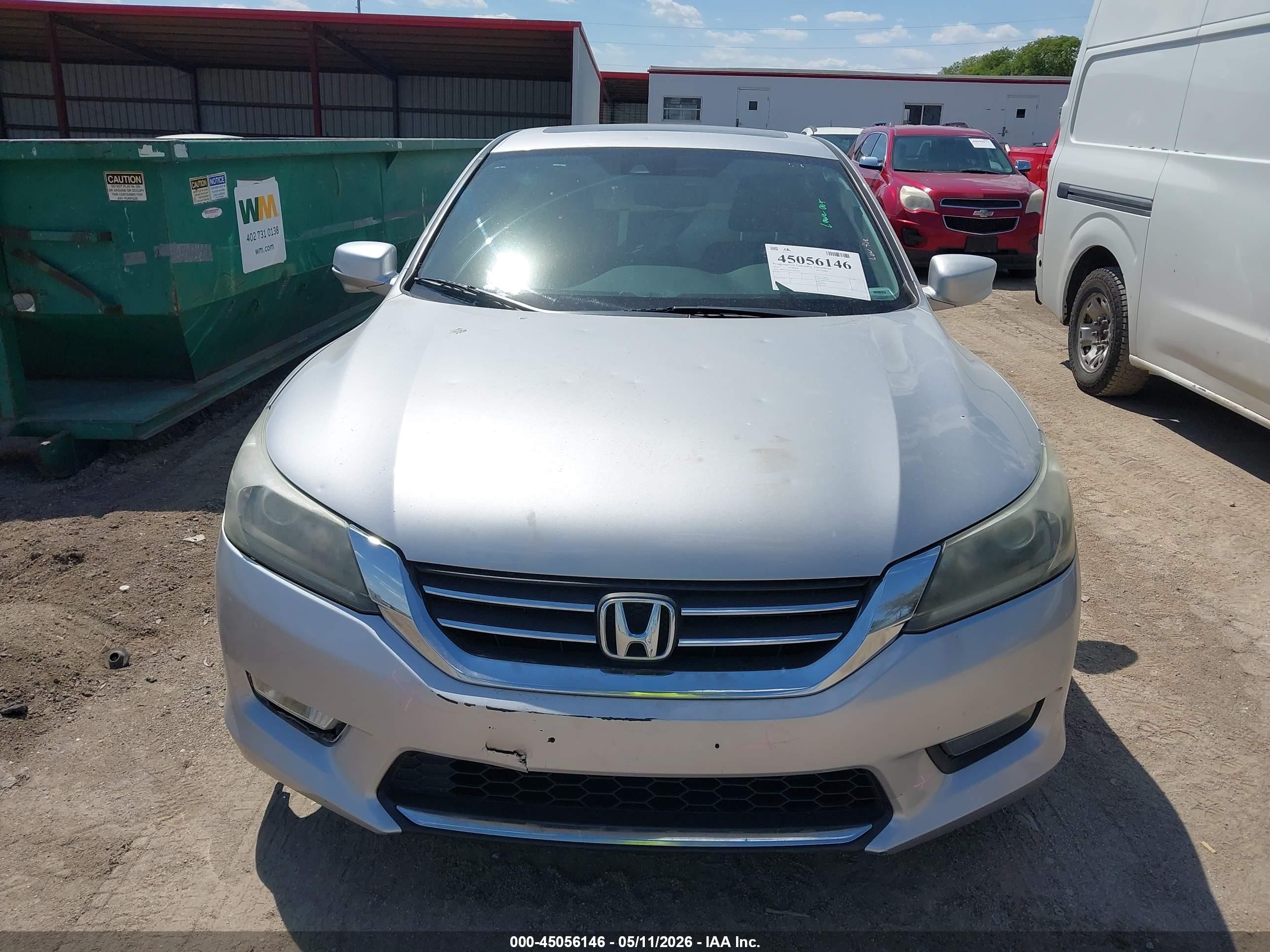2014 Honda Accord Ex-l Silver vin: 1HGCR2F89EA074001