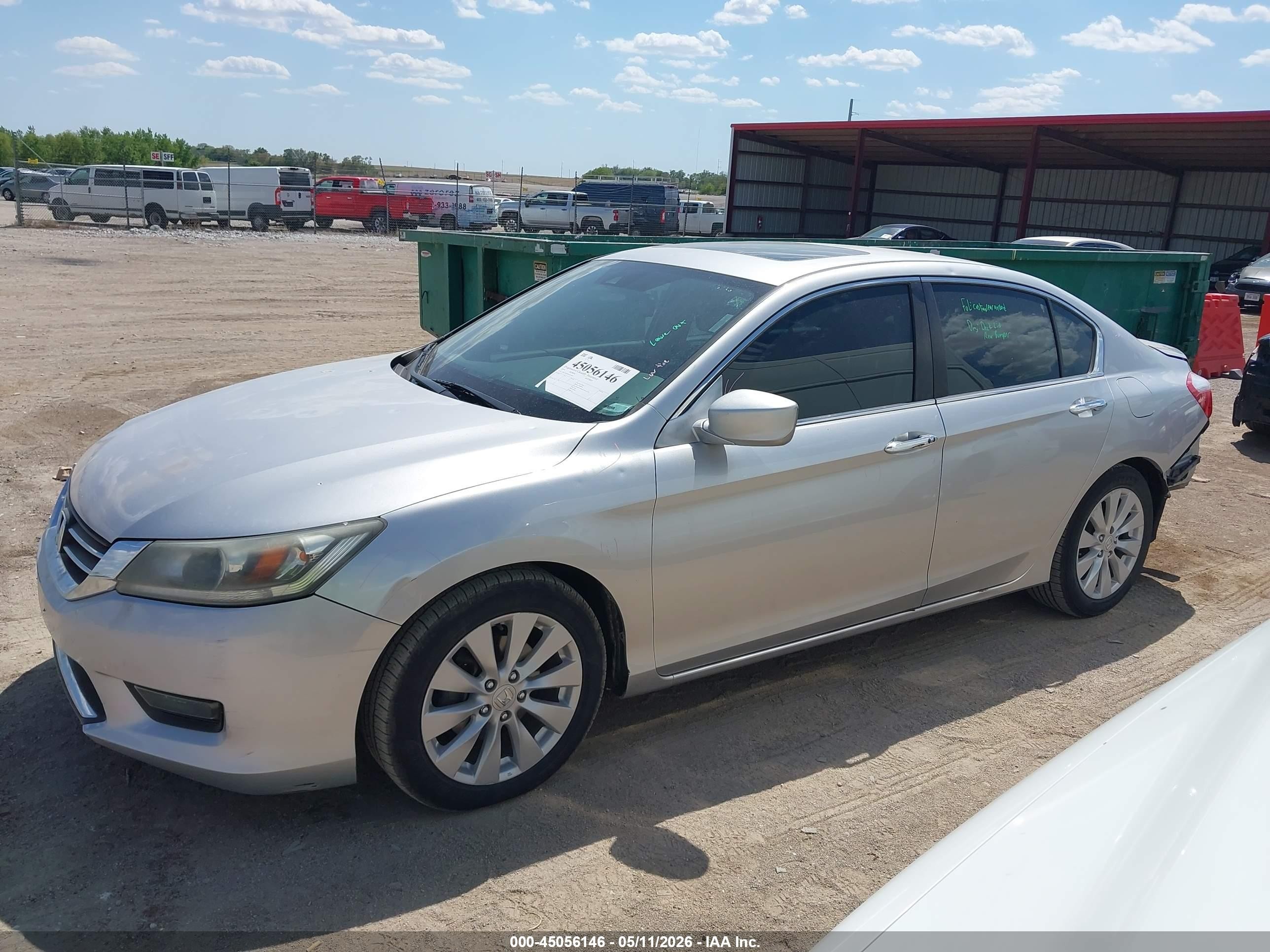 2014 Honda Accord Ex-l Silver vin: 1HGCR2F89EA074001