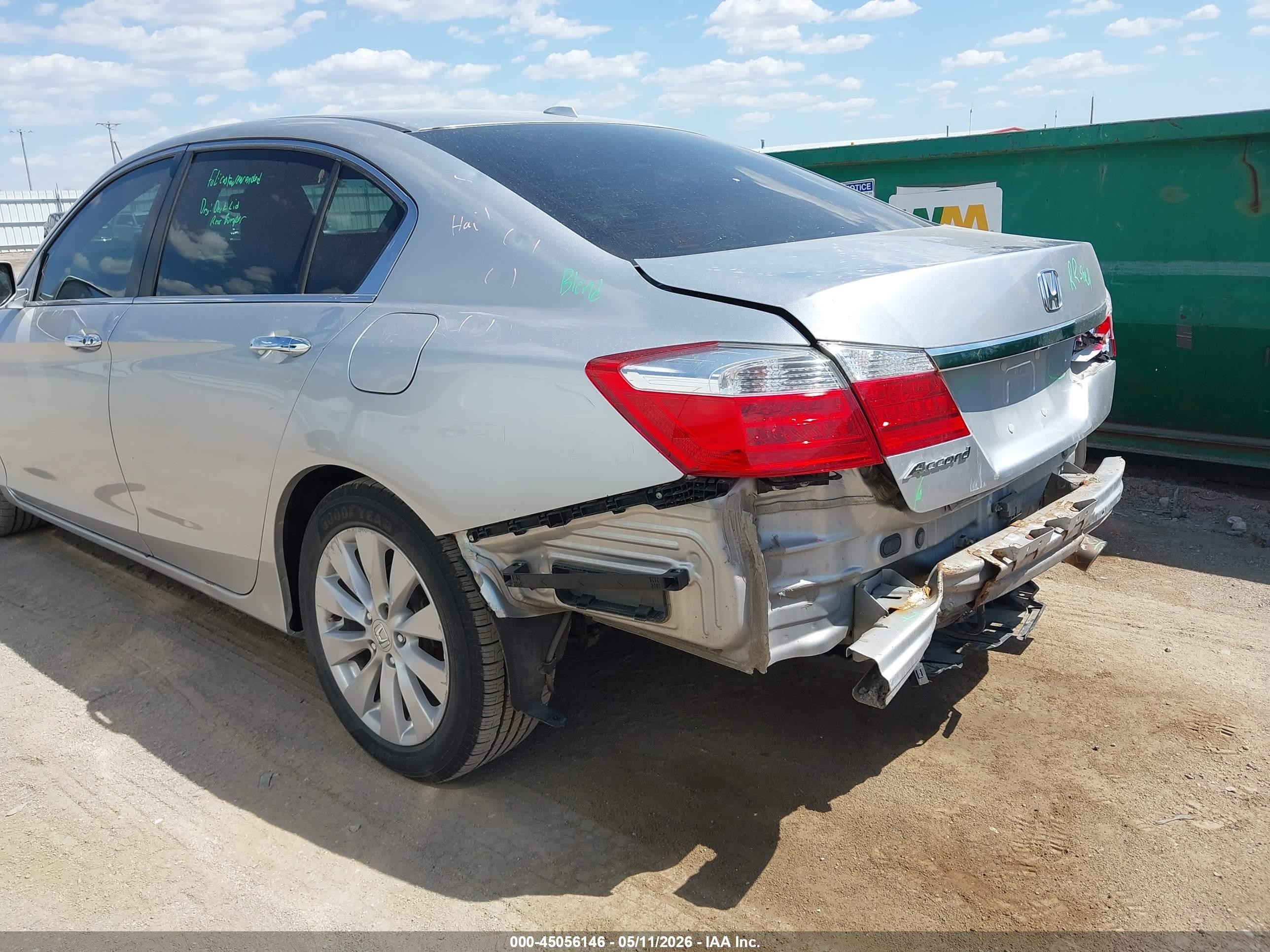 2014 Honda Accord Ex-l Silver vin: 1HGCR2F89EA074001