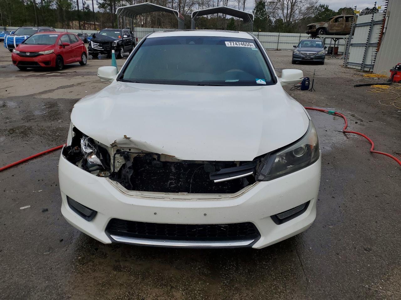 2014 Honda Accord Exl White vin: 1HGCR2F89EA092398