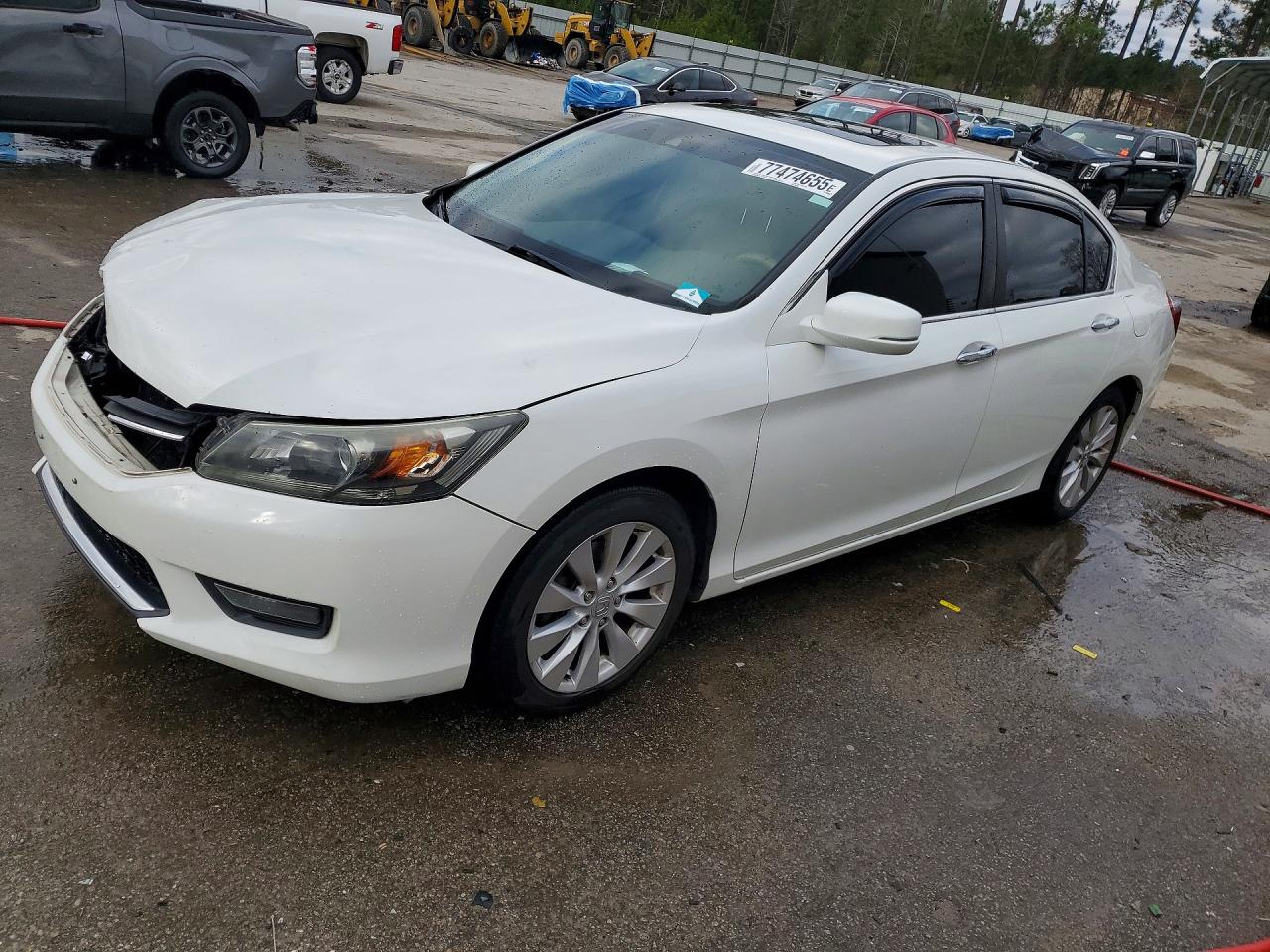 2014 Honda Accord Exl Белый vin: 1HGCR2F89EA092398