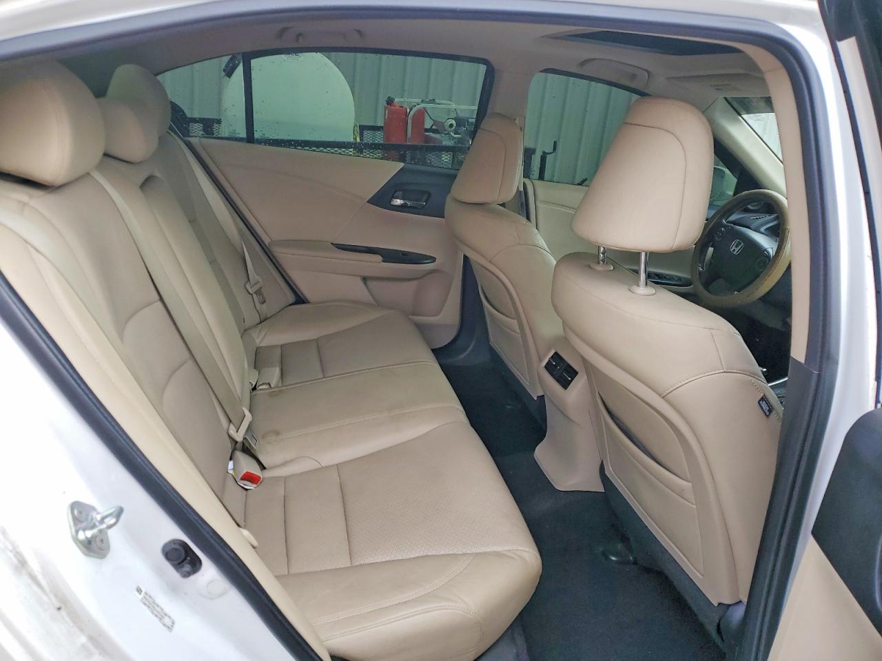 2014 Honda Accord Exl White vin: 1HGCR2F89EA092398