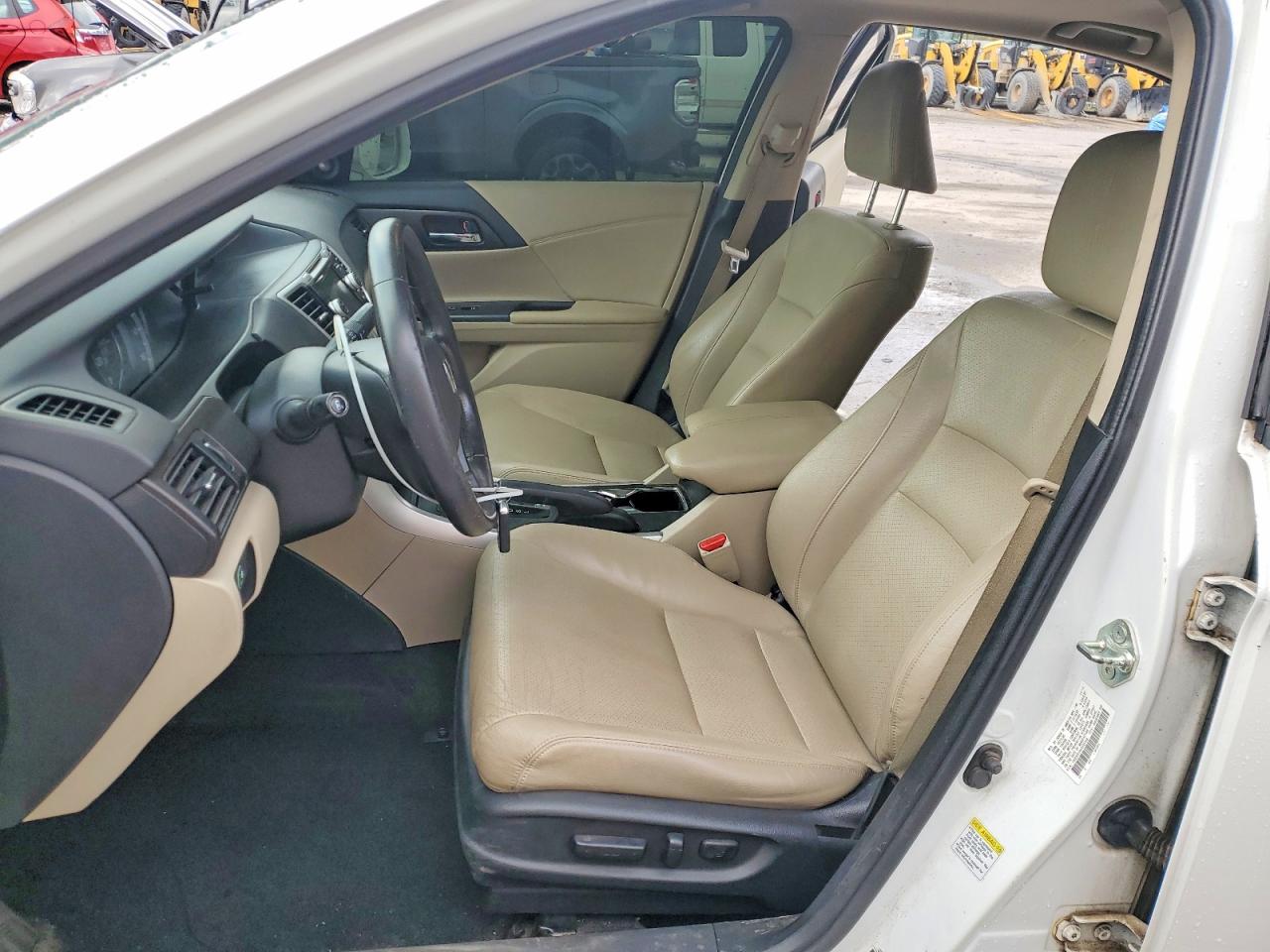 2014 Honda Accord Exl White vin: 1HGCR2F89EA092398