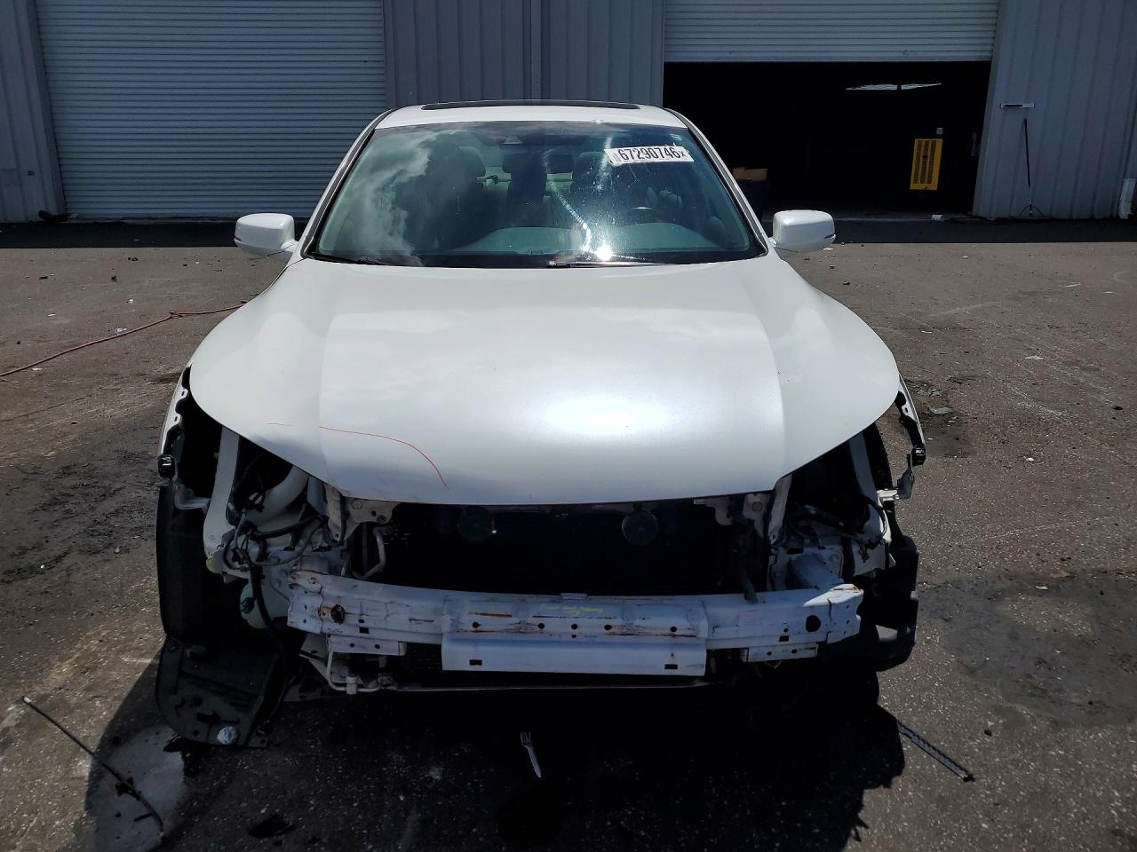 2014 Honda Accord Exl White vin: 1HGCR2F89EA097617