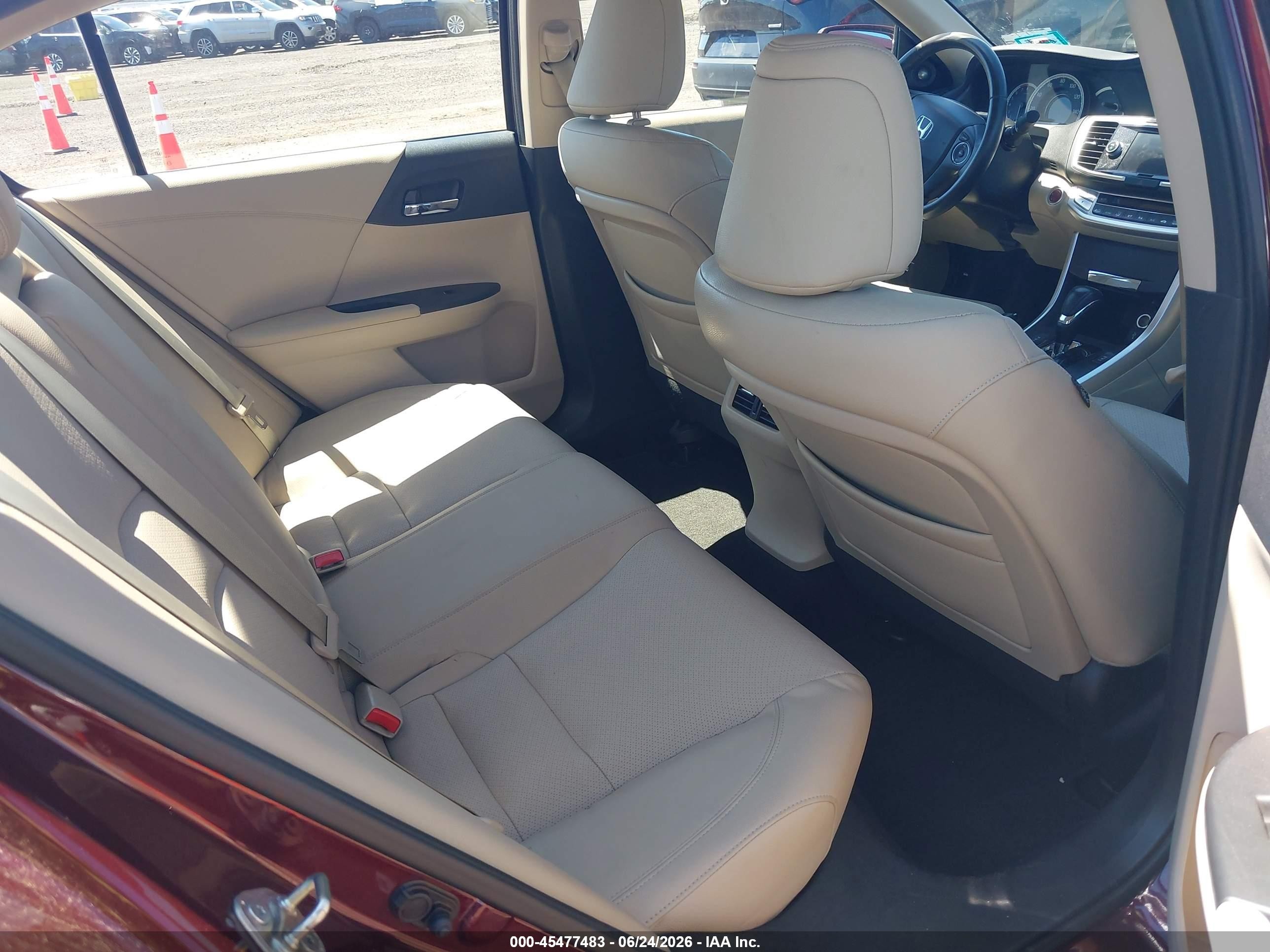 2014 Honda Accord Ex-l Red vin: 1HGCR2F89EA112245