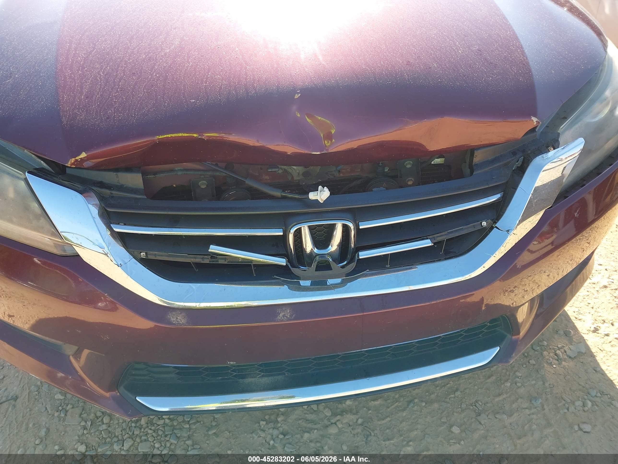 2014 Honda Accord Ex-l Maroon vin: 1HGCR2F89EA131037