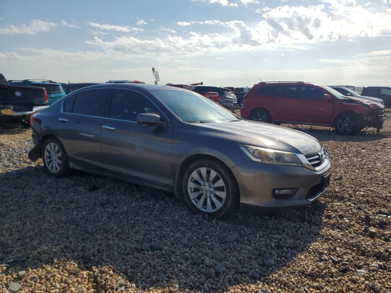 2014 Honda Accord Exl Gray vin: 1HGCR2F89EA145830