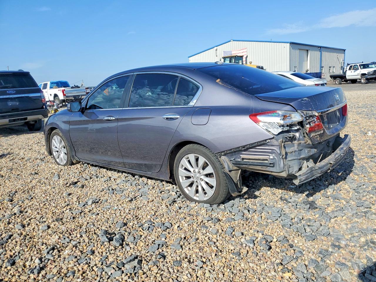 2014 Honda Accord Exl Gray vin: 1HGCR2F89EA145830