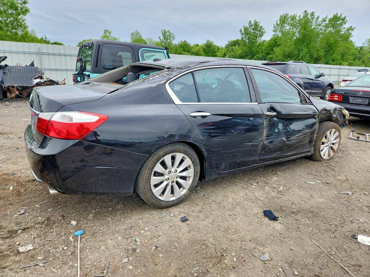 2014 Honda Accord Exl Черный vin: 1HGCR2F89EA161820
