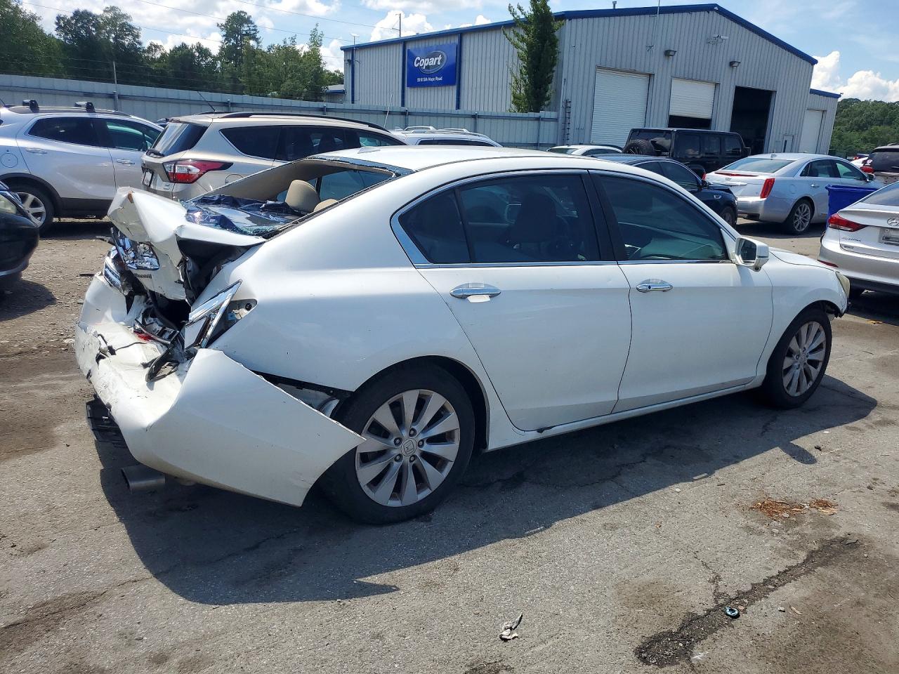 2014 Honda Accord Exl White vin: 1HGCR2F89EA169075