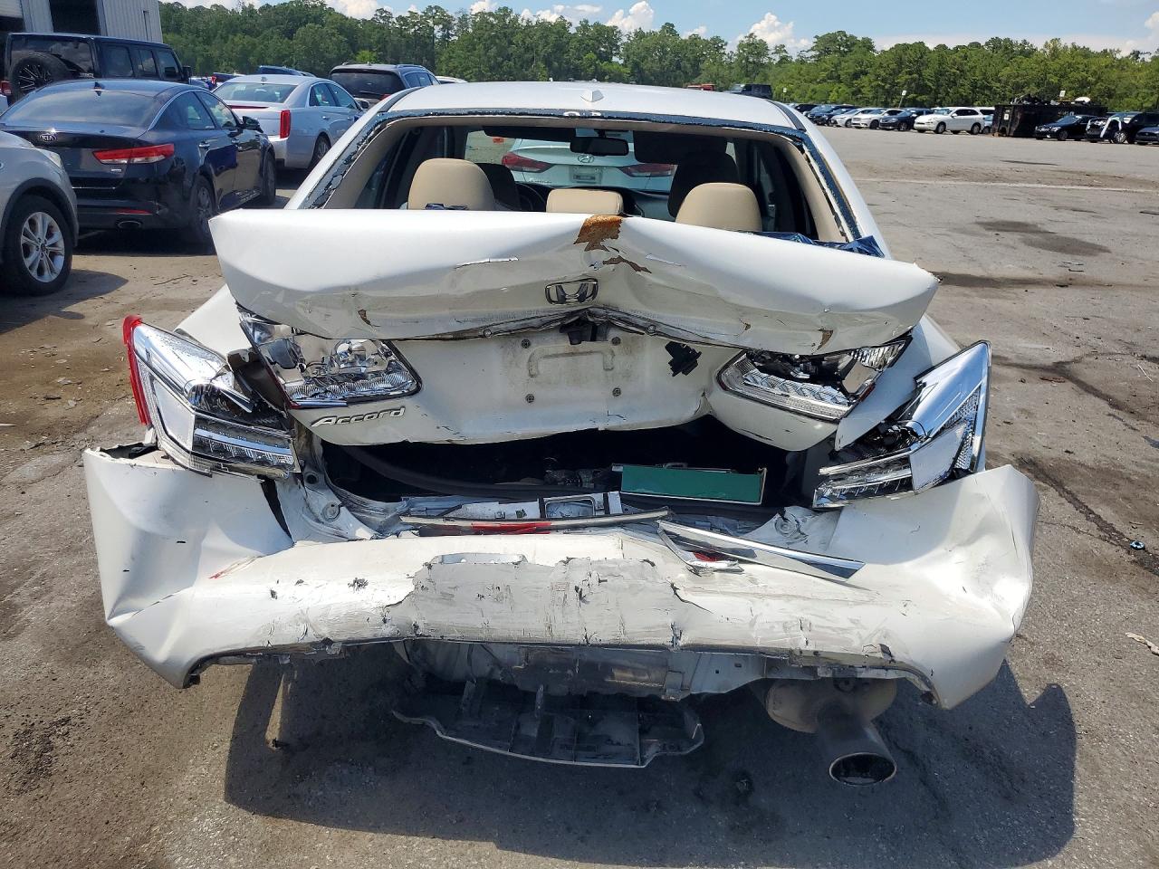 2014 Honda Accord Exl White vin: 1HGCR2F89EA169075