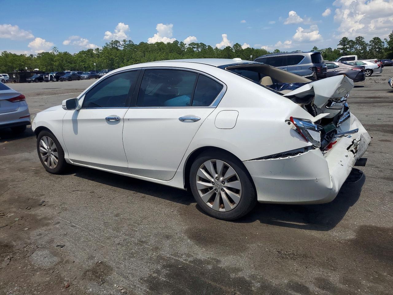 2014 Honda Accord Exl White vin: 1HGCR2F89EA169075