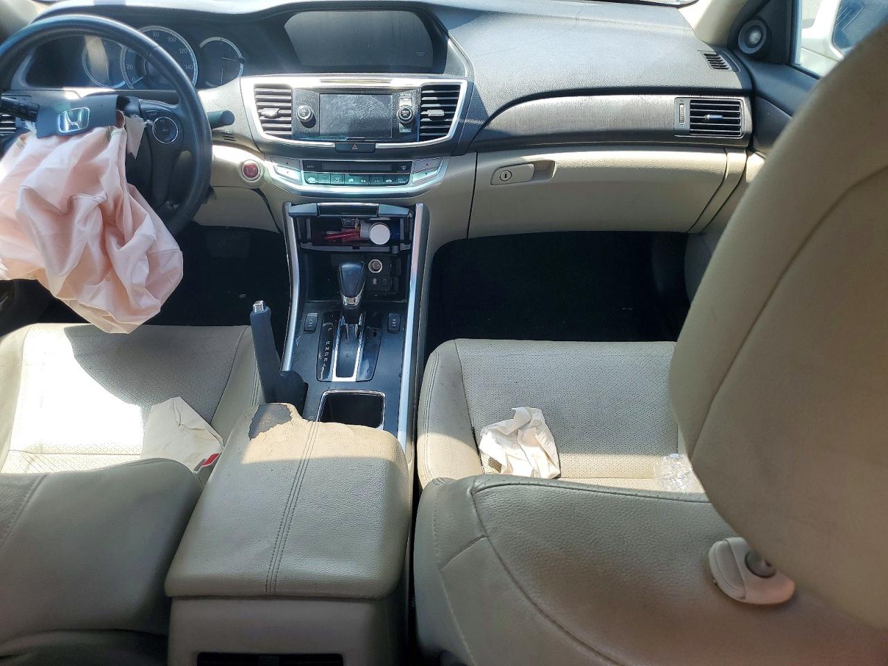 2014 Honda Accord Exl White vin: 1HGCR2F89EA169075