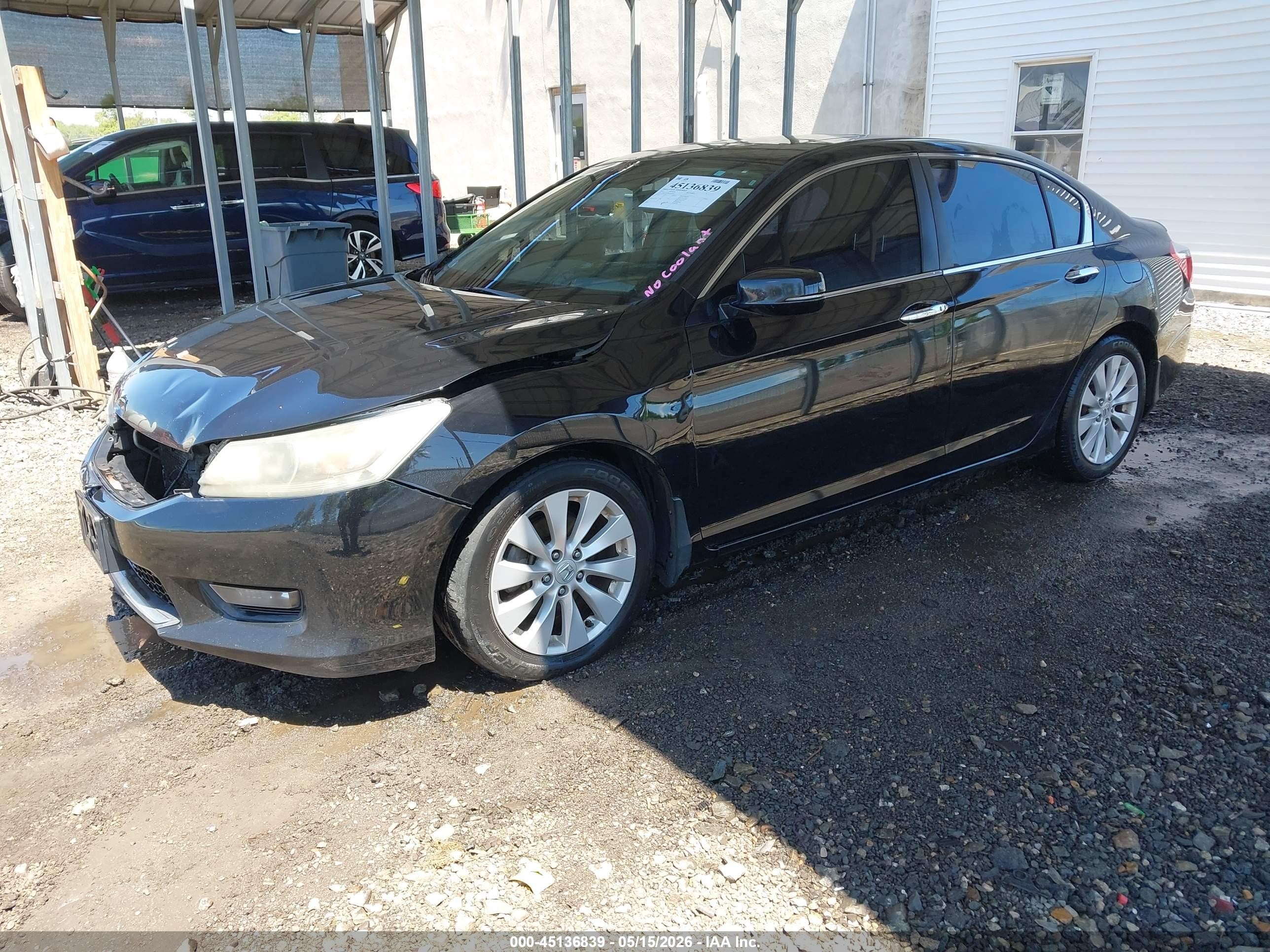 2014 Honda Accord Ex-l Black vin: 1HGCR2F89EA186426