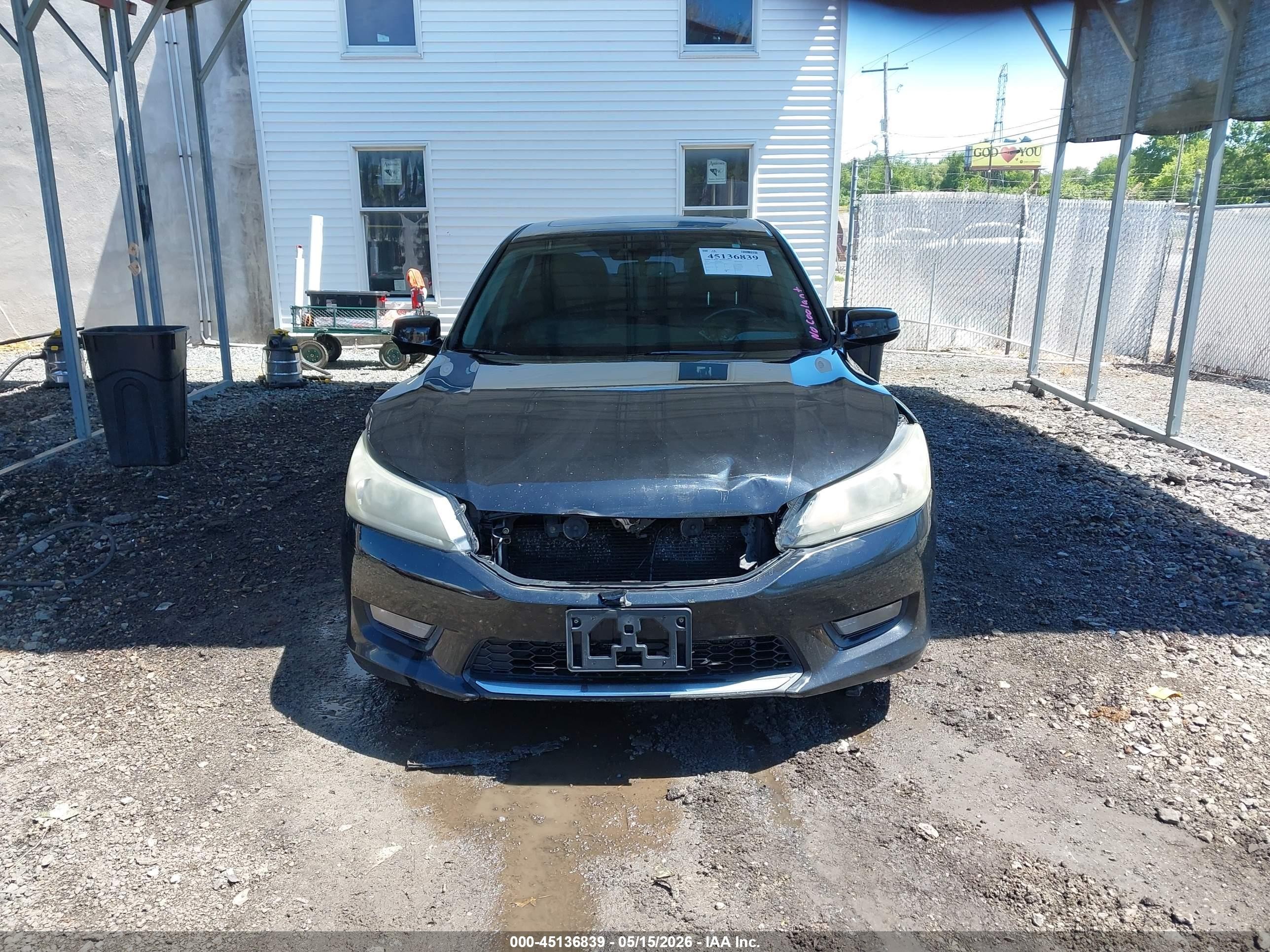 2014 Honda Accord Ex-l Black vin: 1HGCR2F89EA186426