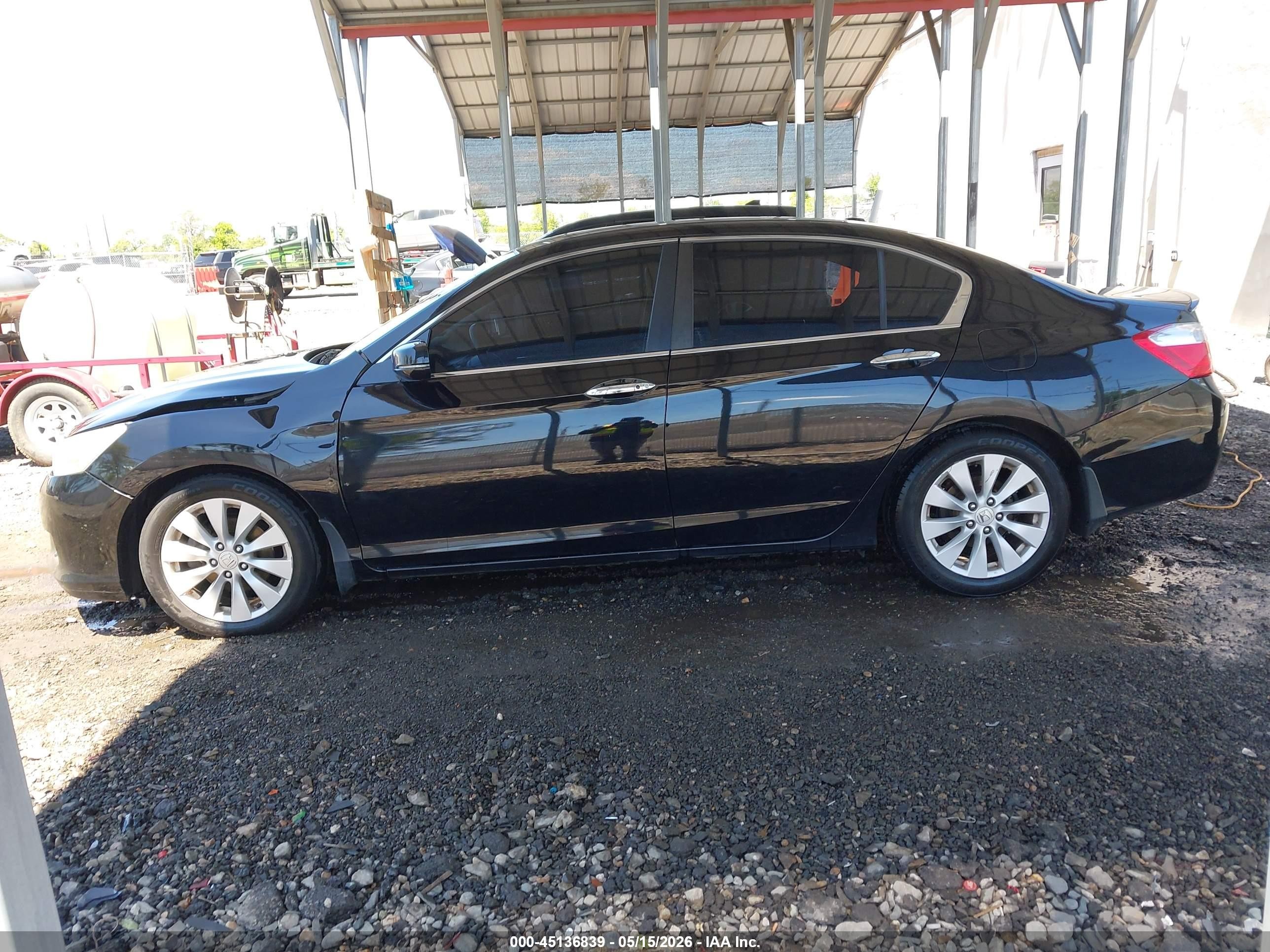 2014 Honda Accord Ex-l Black vin: 1HGCR2F89EA186426