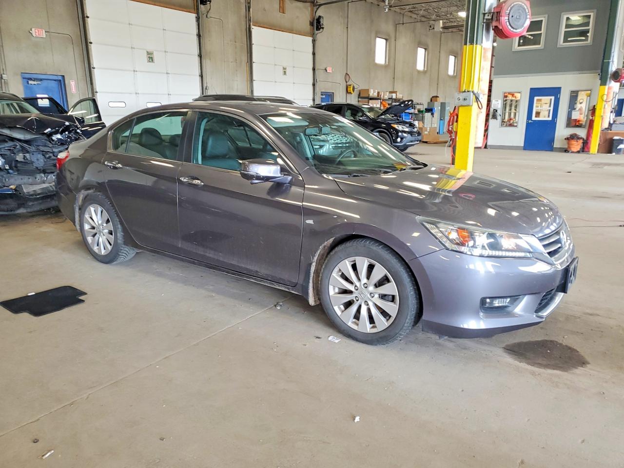 2014 Honda Accord Exl Gray vin: 1HGCR2F89EA206268