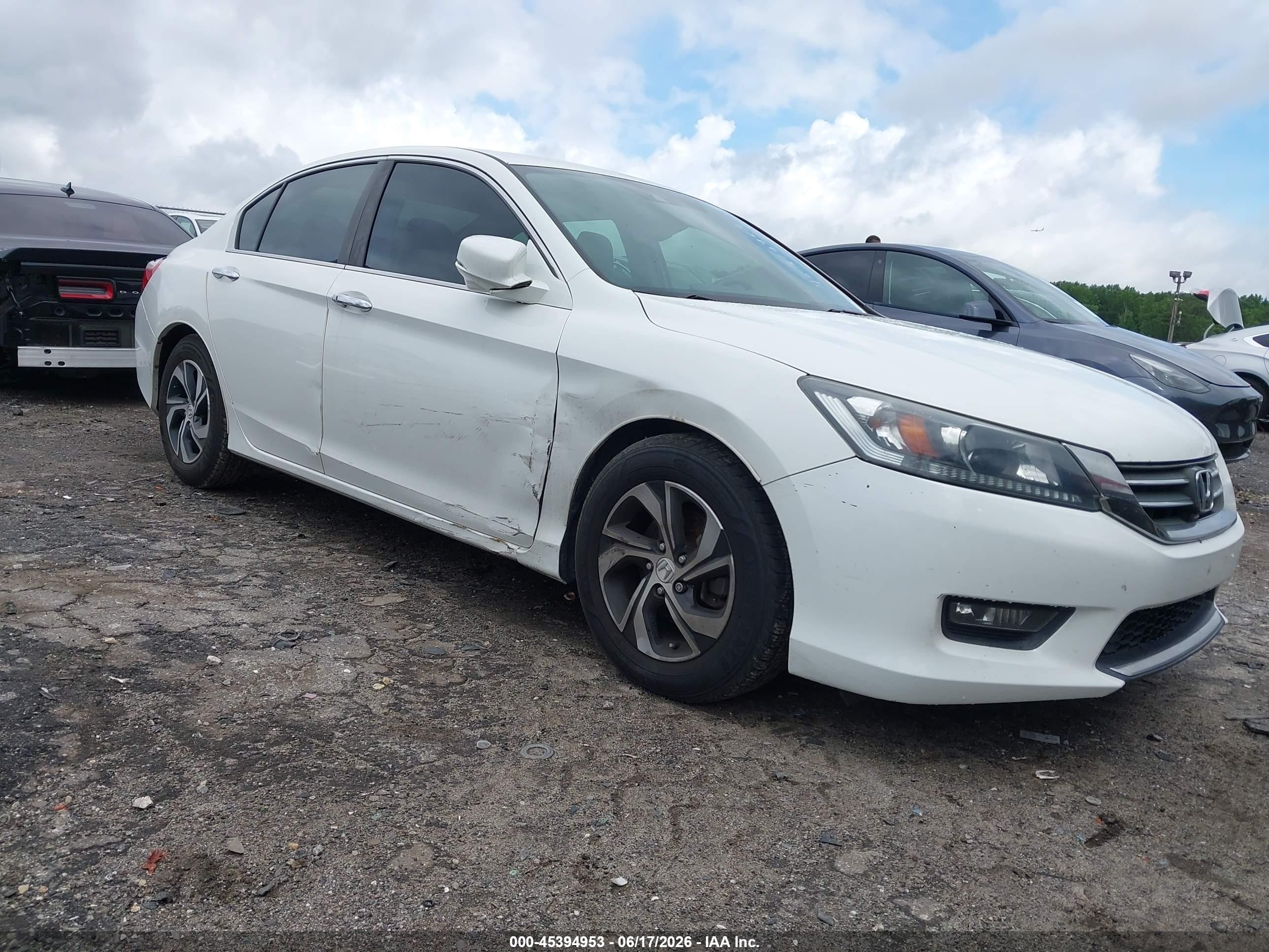 2014 Honda Accord Ex-l White vin: 1HGCR2F89EA207341