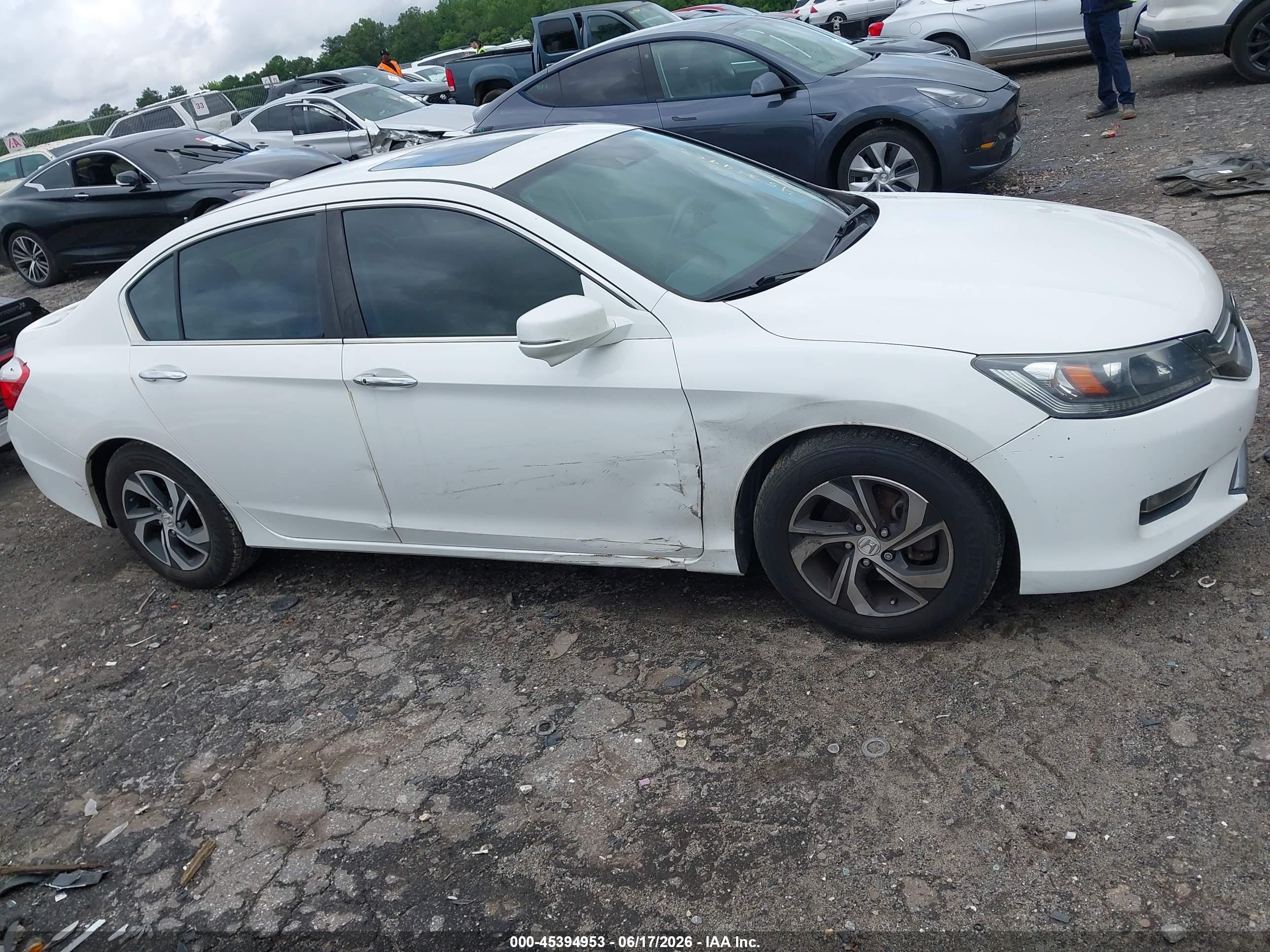 2014 Honda Accord Ex-l White vin: 1HGCR2F89EA207341