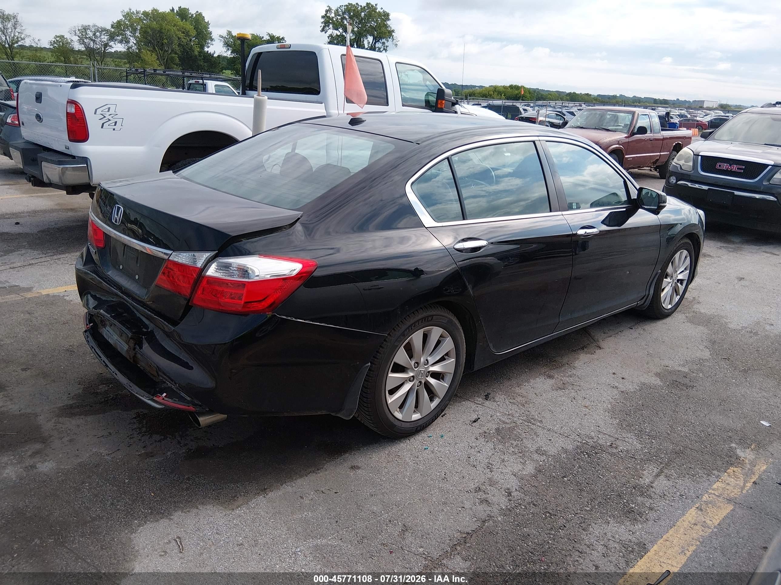 2014 Honda Accord Ex-l Черный vin: 1HGCR2F89EA213933