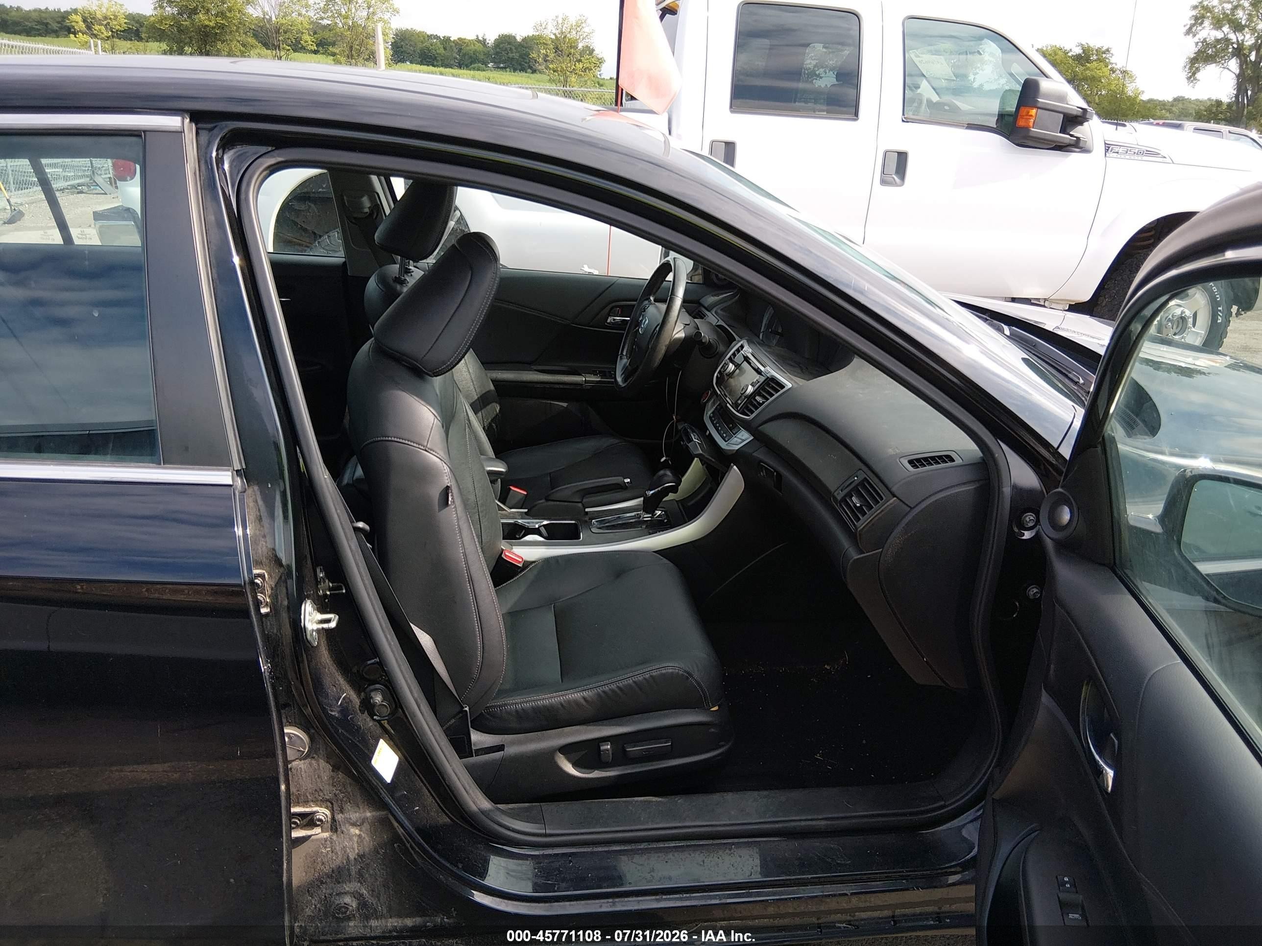 2014 Honda Accord Ex-l Черный vin: 1HGCR2F89EA213933