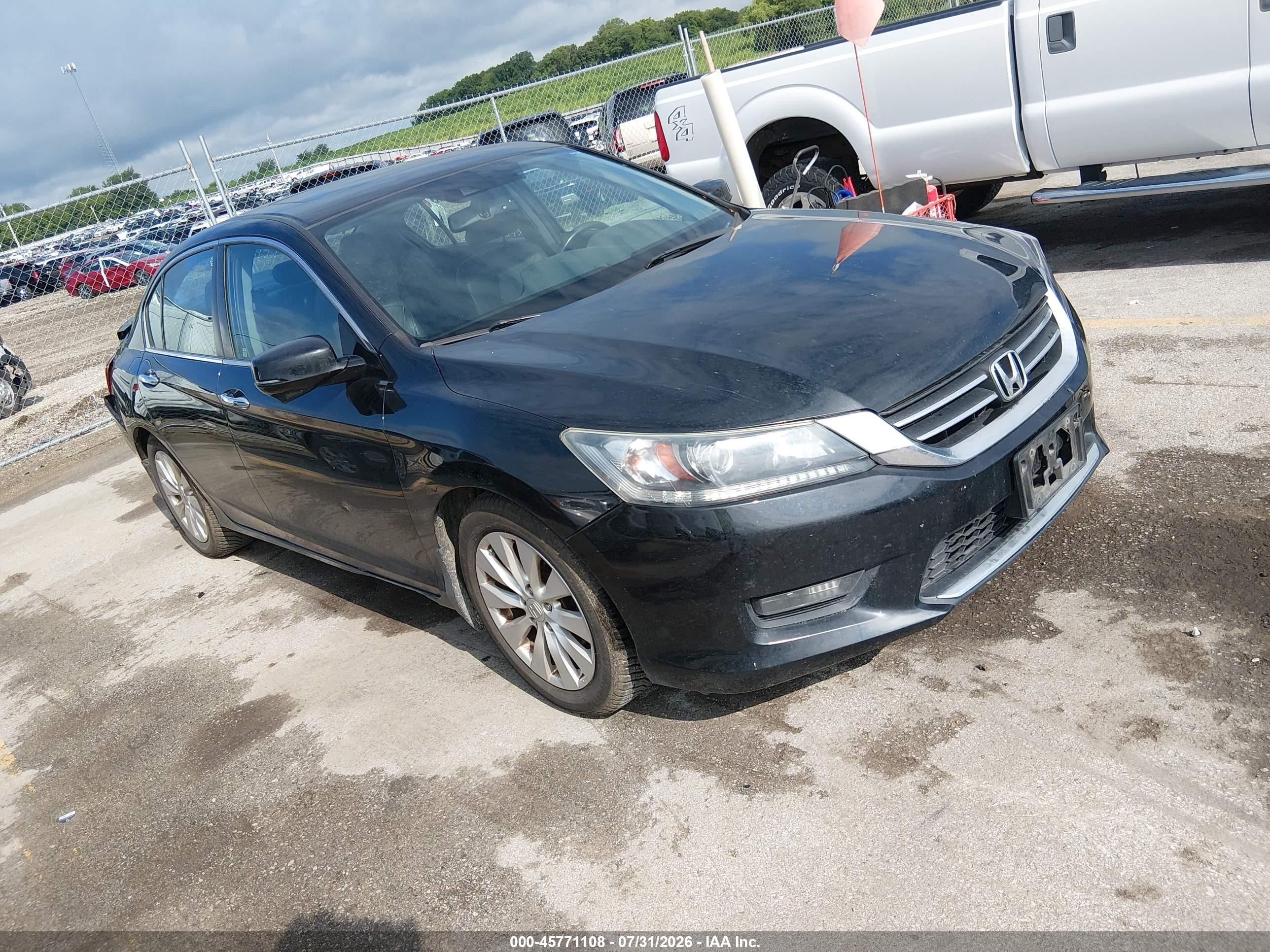 2014 Honda Accord Ex-l Черный vin: 1HGCR2F89EA213933